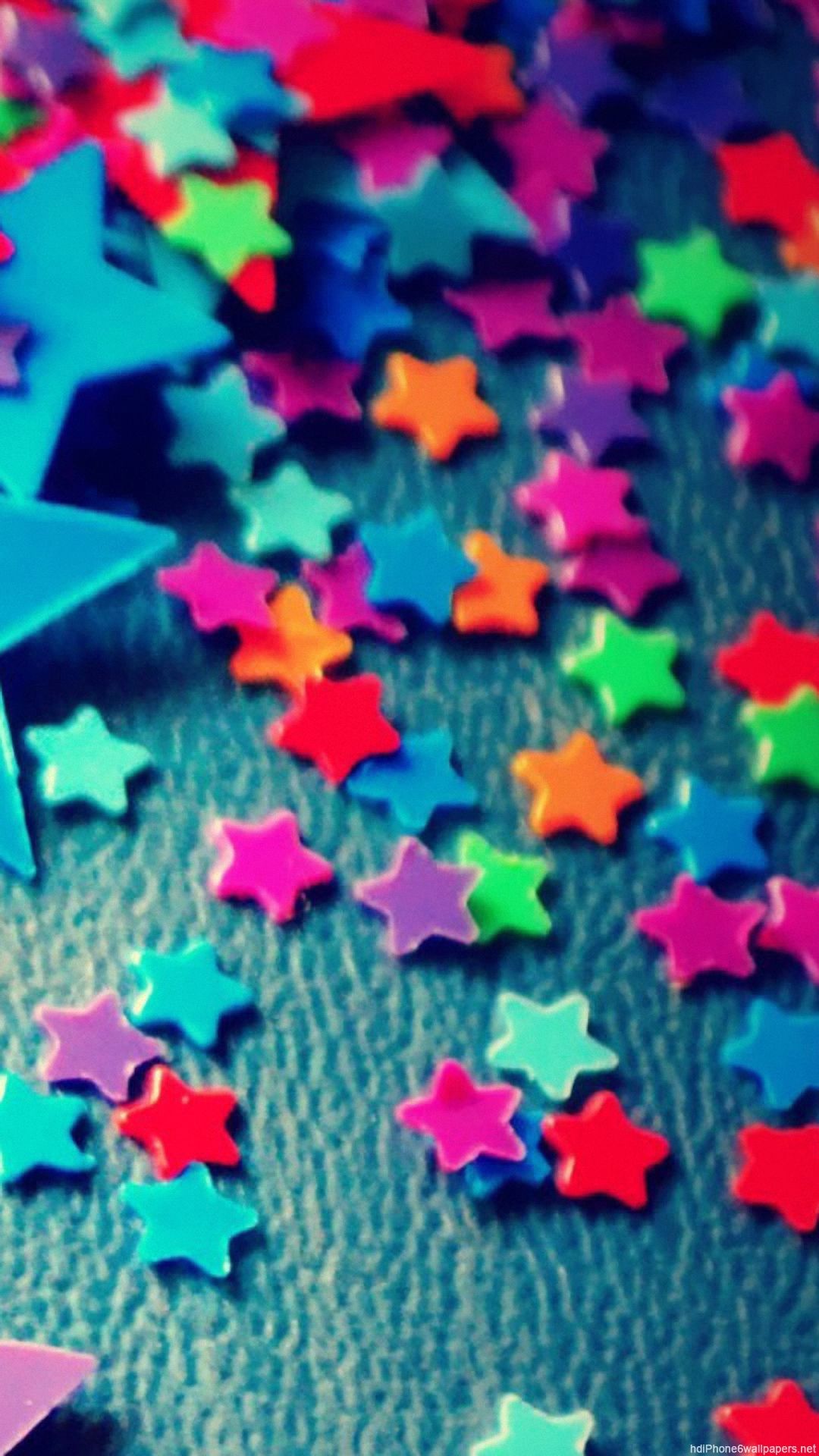 Free download colorful star iPhone 6 wallpaper HD love iPhone 6