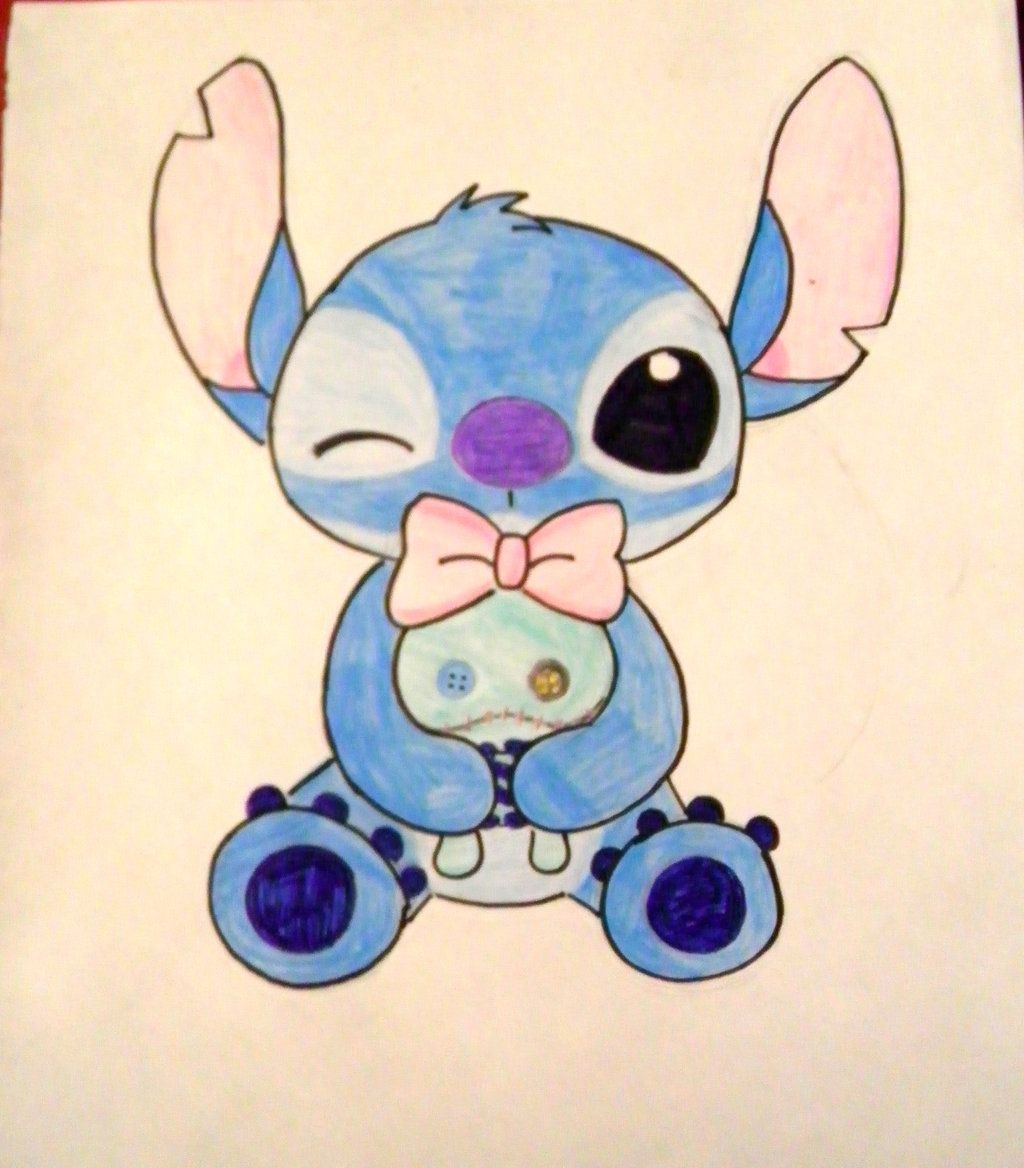 cute drawings of baby stitch
