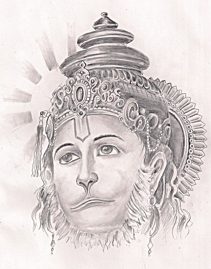Hand Made Lord Hanuman Ji Oil Pastel Drawing - Etsy Canada