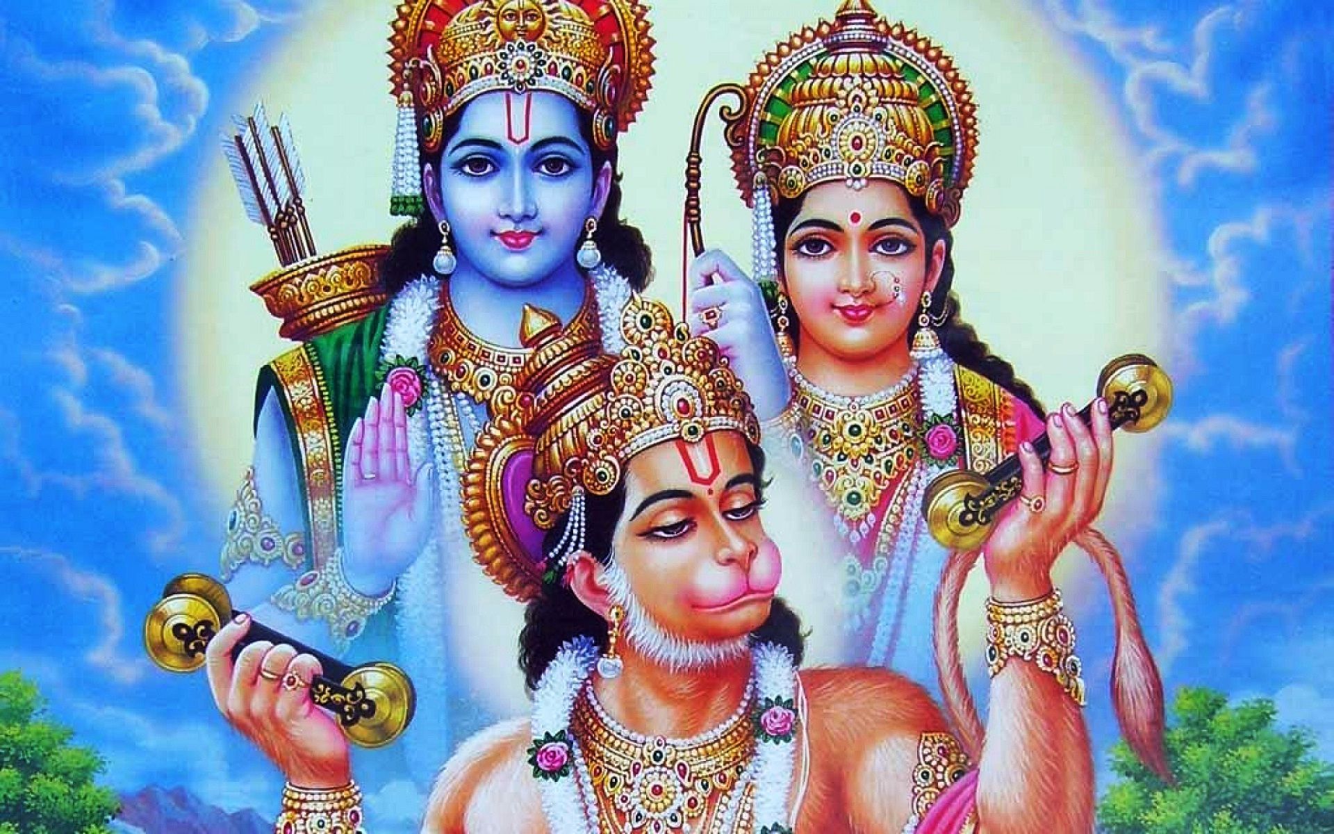 Image result for ram sita hanuman. Lord shiva family, Hindu