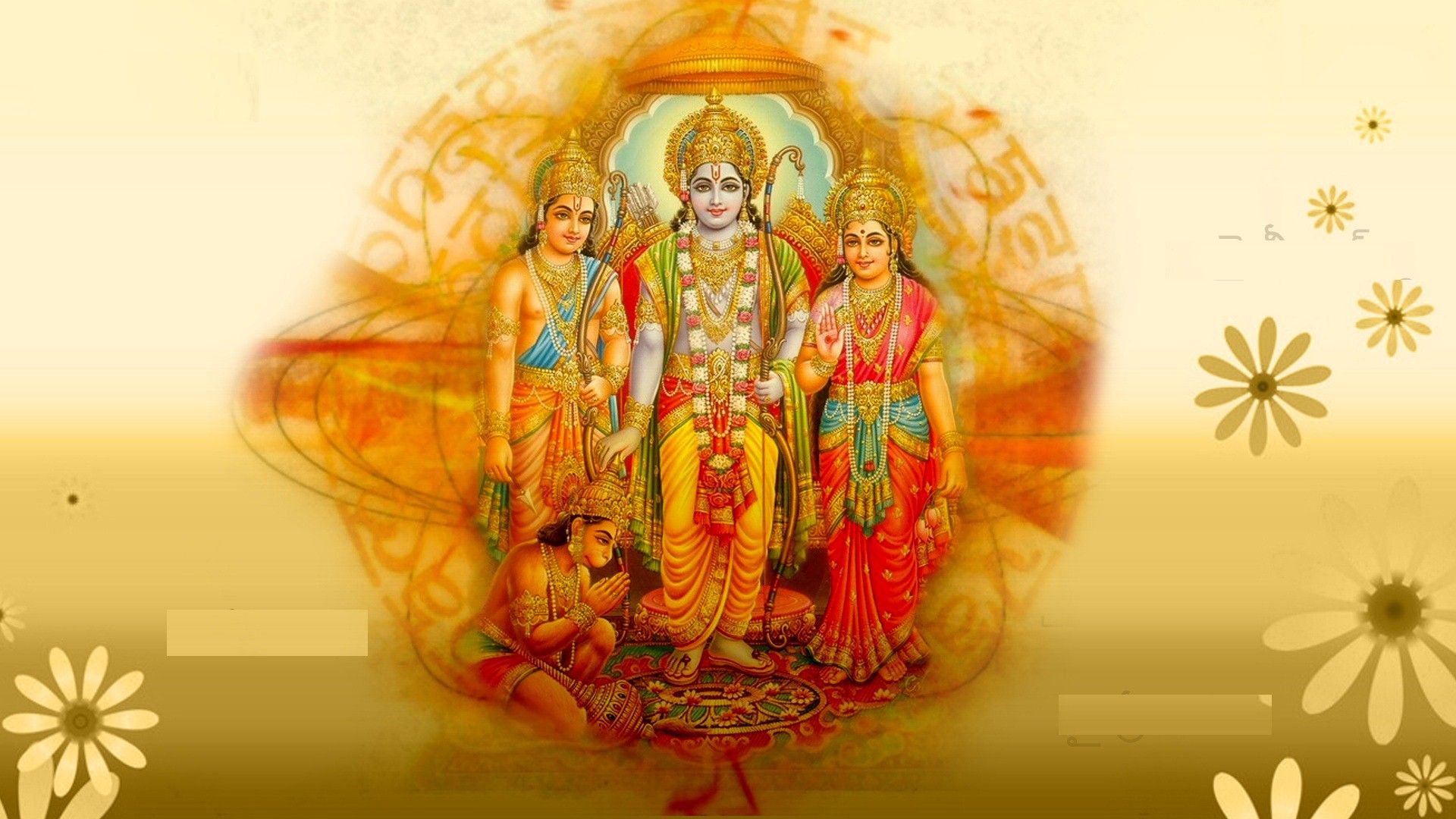 God Rama Laxman Sita with Hanuman