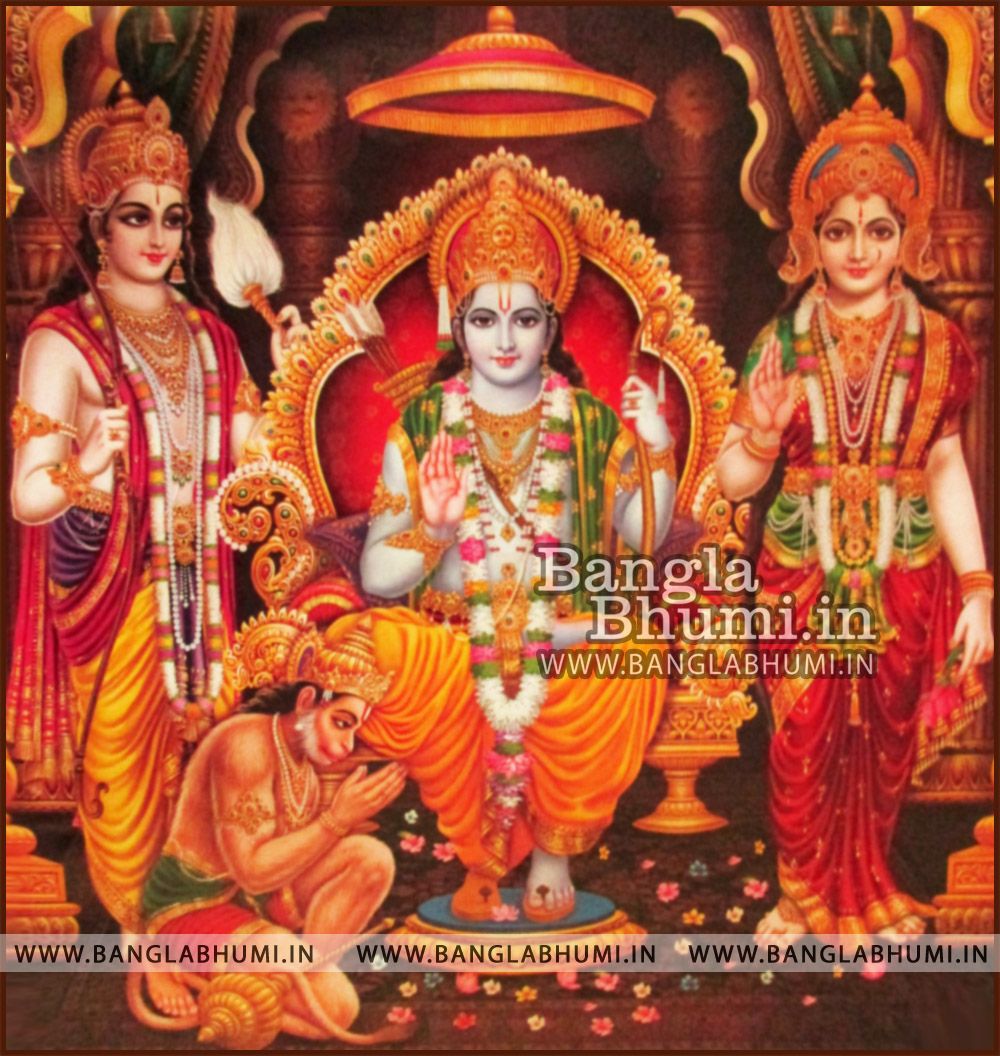 Shri Ram Sita Laxman Hanuman HD wallpaper