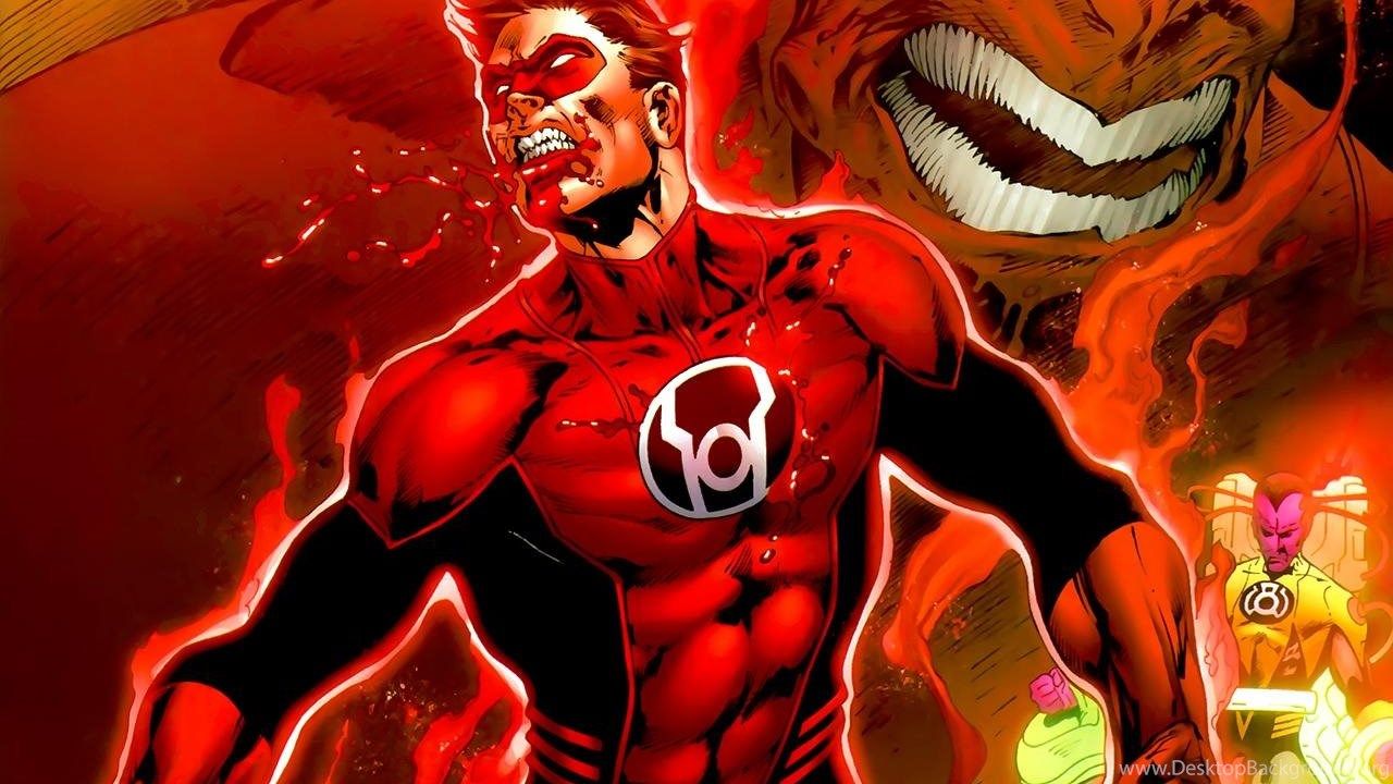 Green Lantern Red Lantern Corps Comics Red Wallpaper Desktop Background