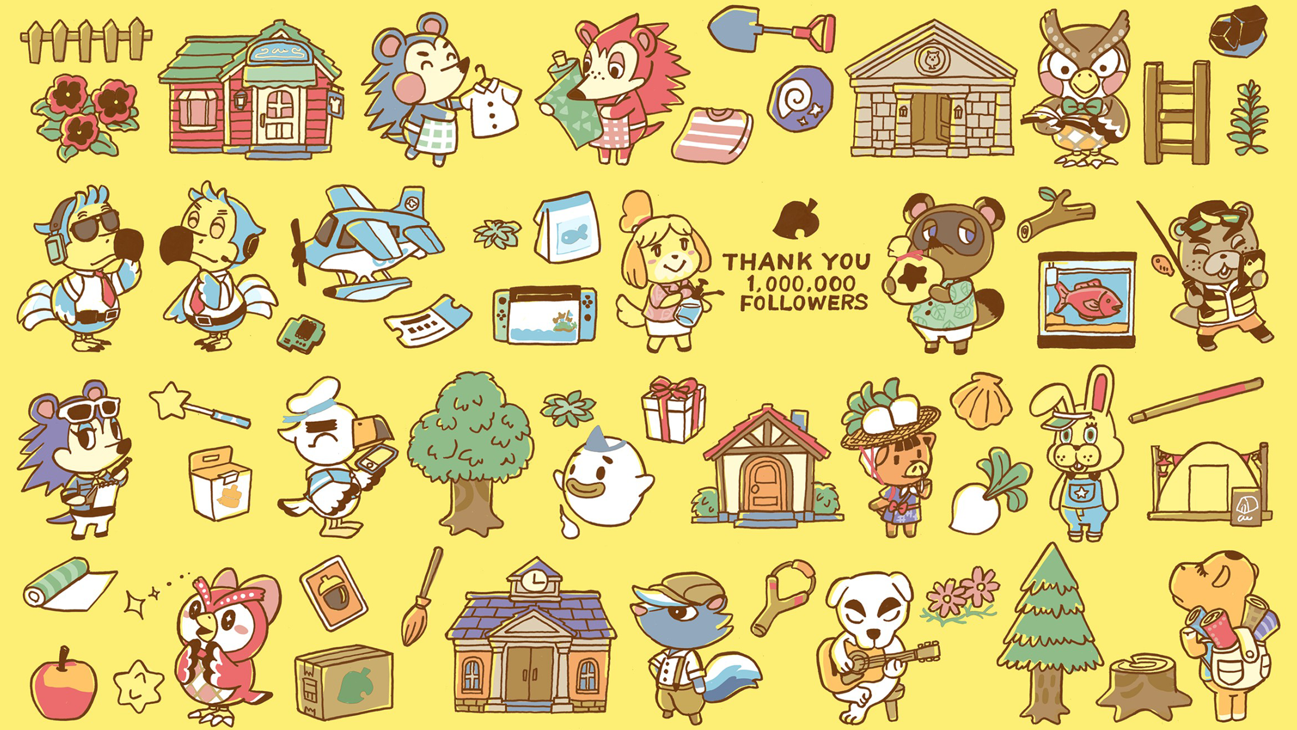 Sans Rapport Écran Feux Dartifice Animal Crossing Wallpaper Pc