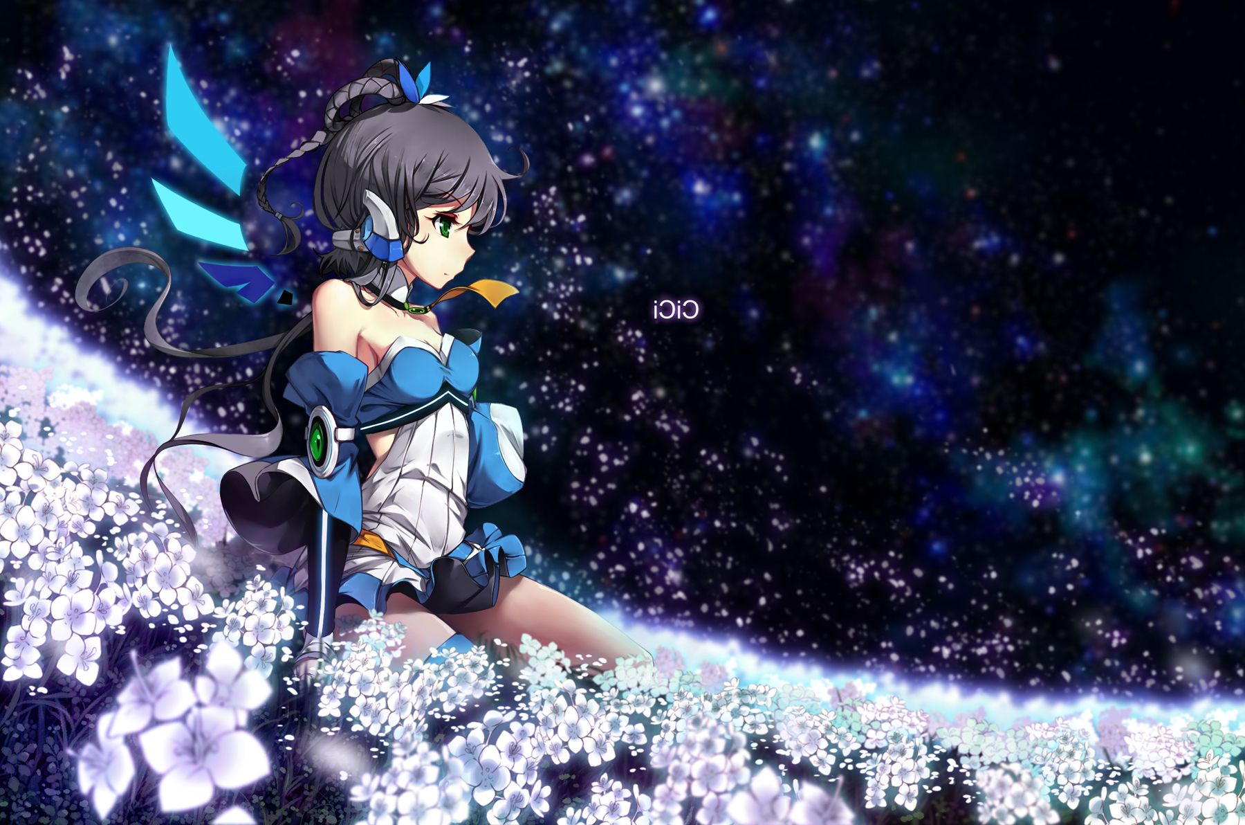 Anime Girl Outer Space