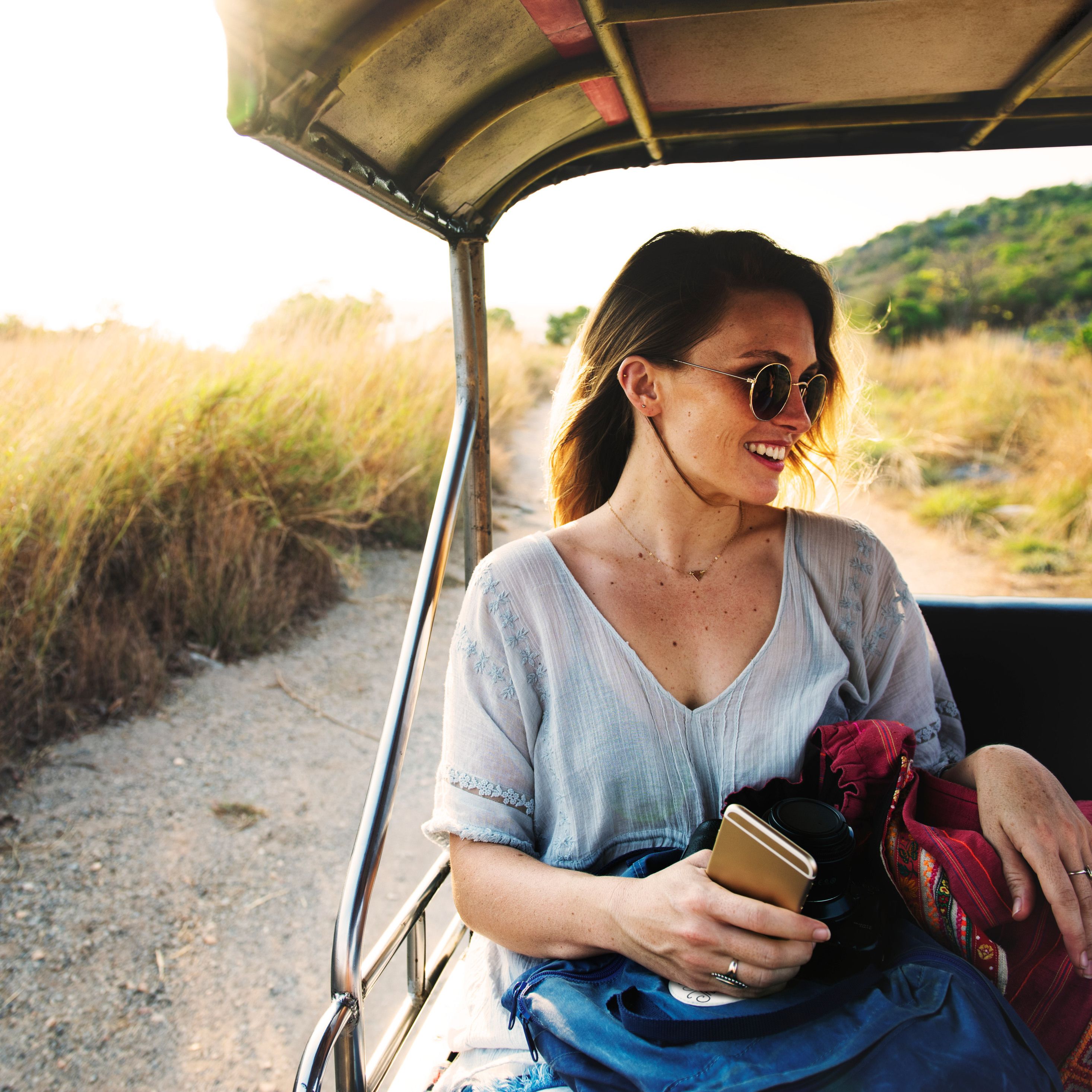 Women Outdoors Adventure Sunglasses Happy Travelling 5k