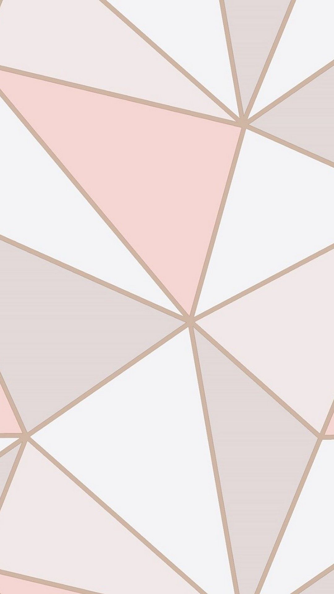 Geometric Grey And Rose Gold Background · Artistic Desktop HD
