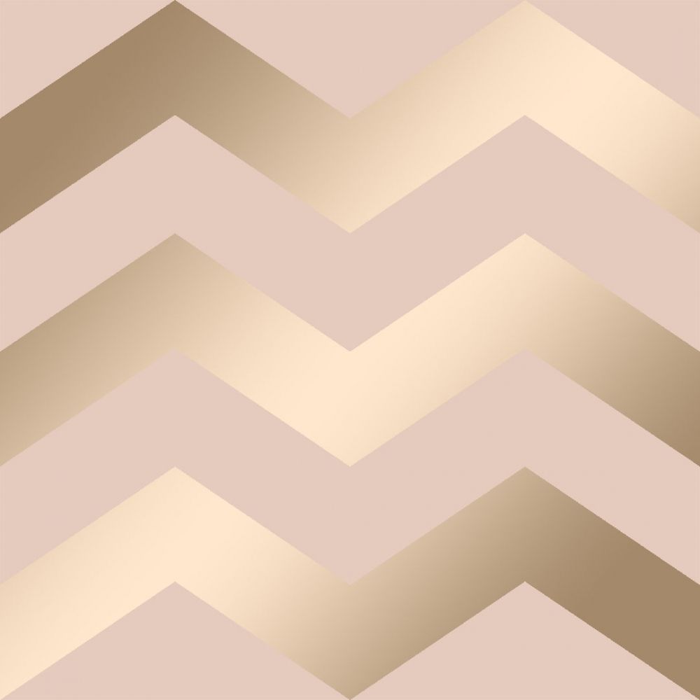 I Love Wallpaper Chevron Geometric Wallpaper Pink Gold