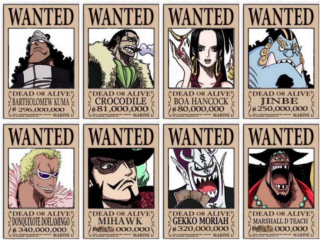 Kuma One Piece Wanted, Download Wallpaper