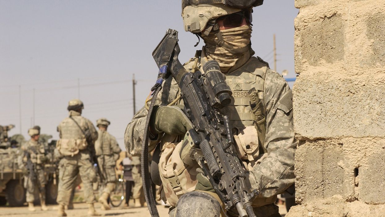 Soldiers guns military Afghanistan US Army wars wallpaperx1080