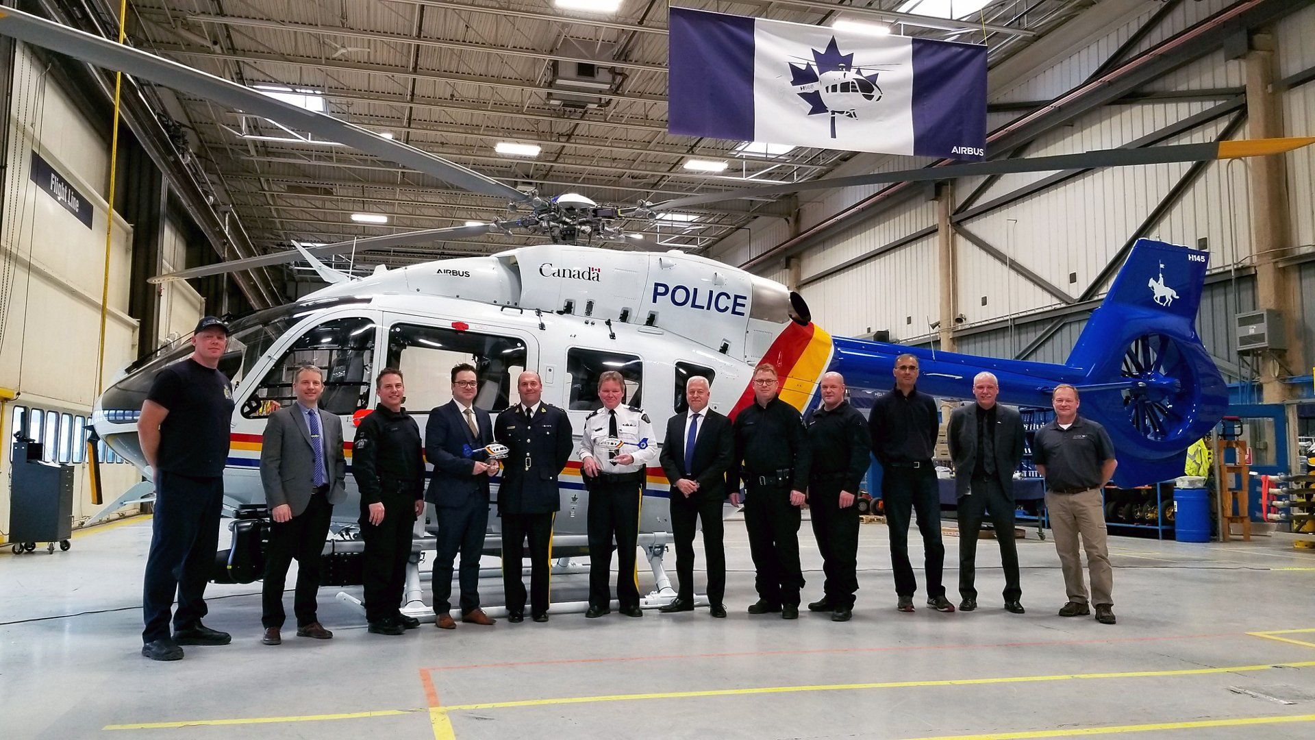 Airbus delivers Canada's first H145 to the Royal Canadian Mounted