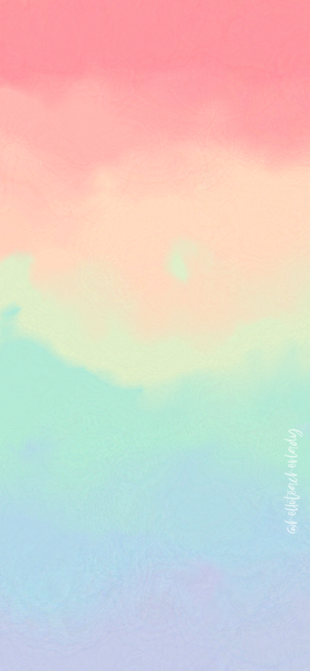 Digital Refresh: Rainbow Watercolor Phone + Desktop Wallpaper