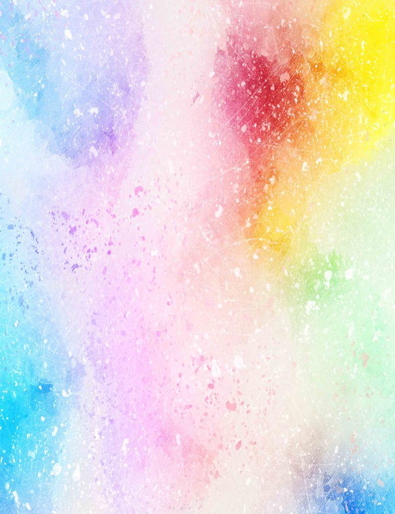 Abstract Rainbow Watercolors Printed Texture Photography Backdrop