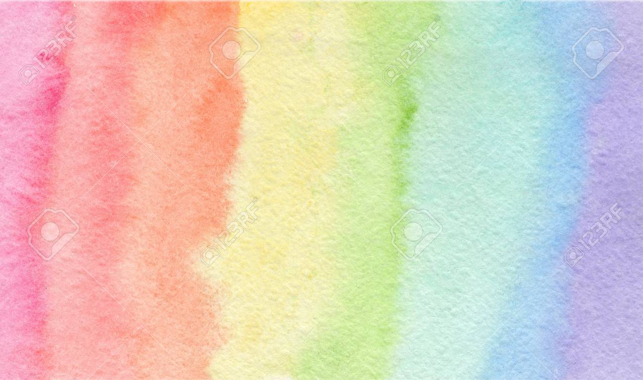 Free download Tender Rainbow Colors Watercolor Background Wash