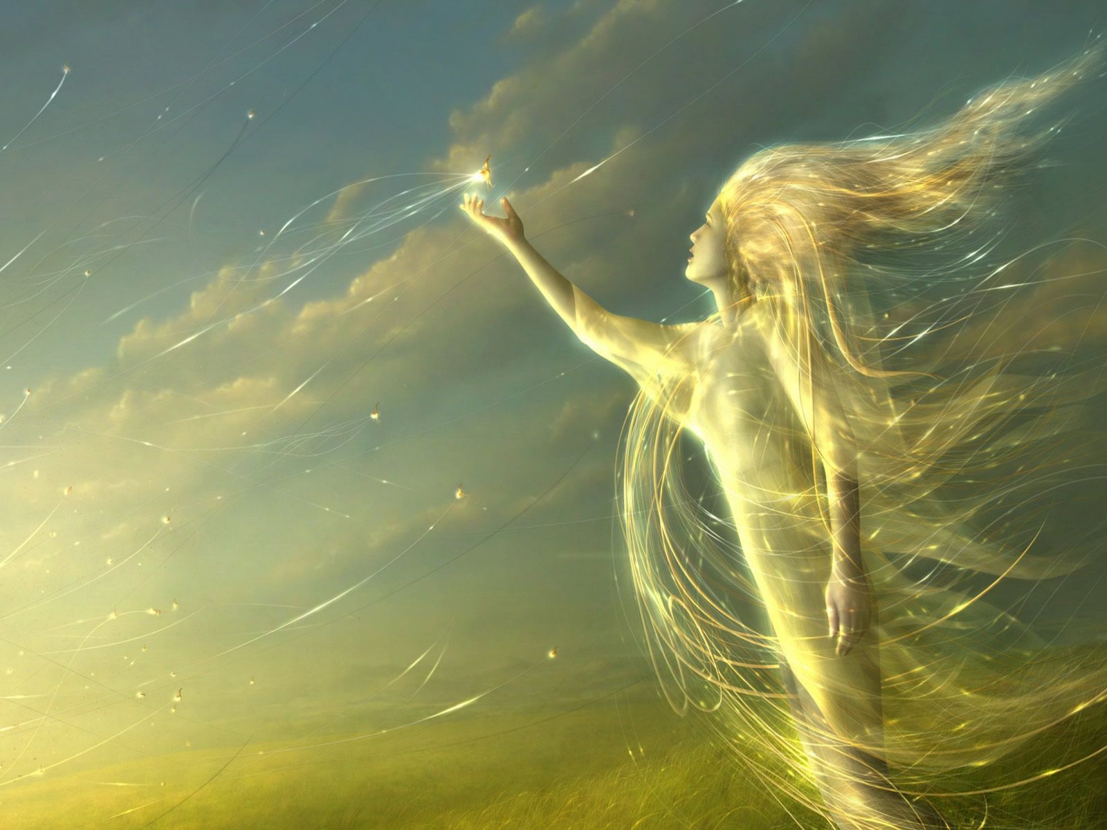 Digital art: Flying Girl, desktop wallpaper nr. 58423