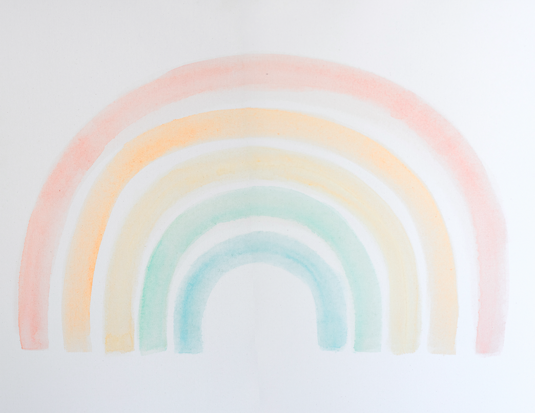 Elsi Rainbow Wallpaper. Anewall Mural Wallpaper