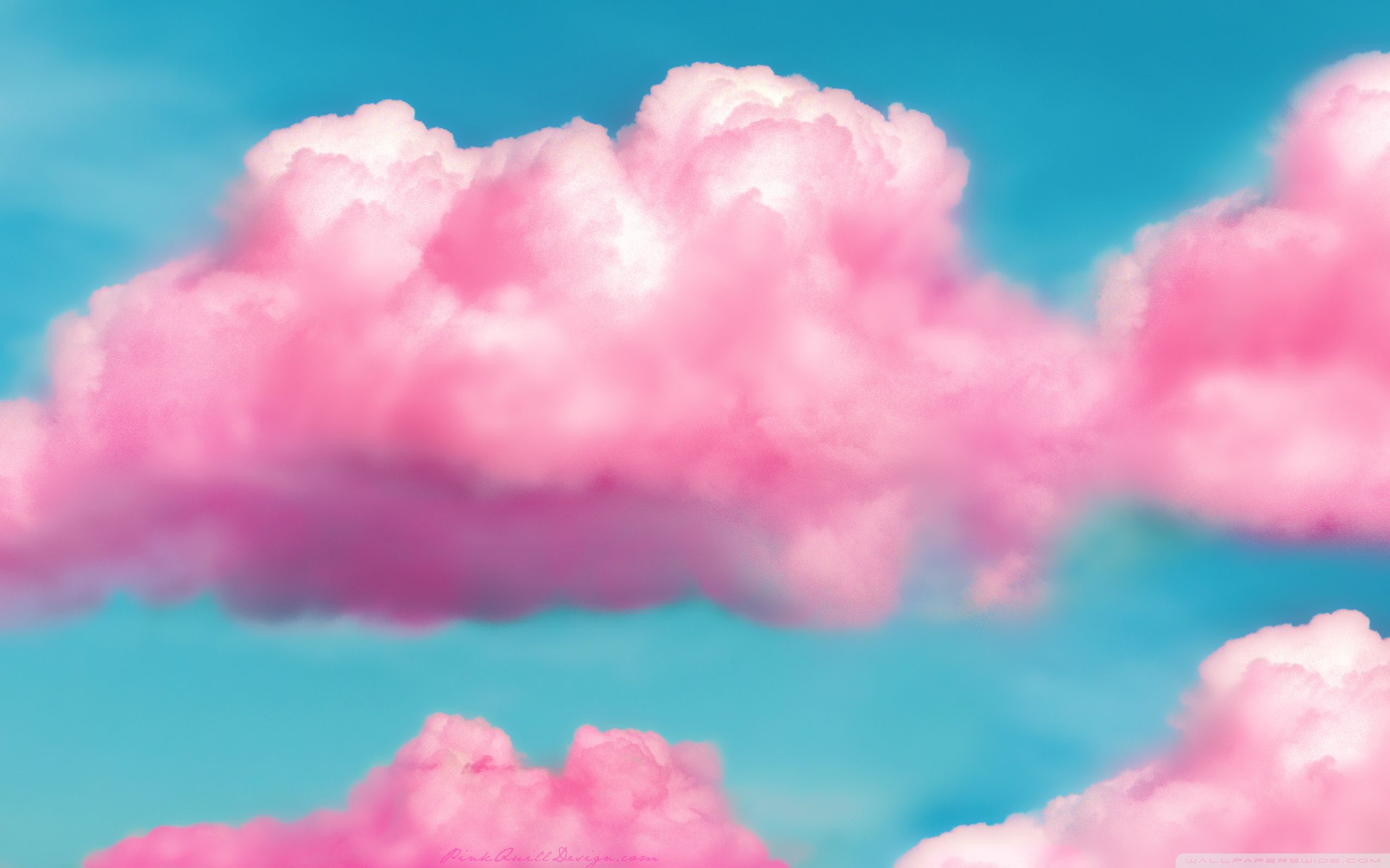 Pink Fluffy Clouds Ultra HD Desktop Background Wallpaper for 4K