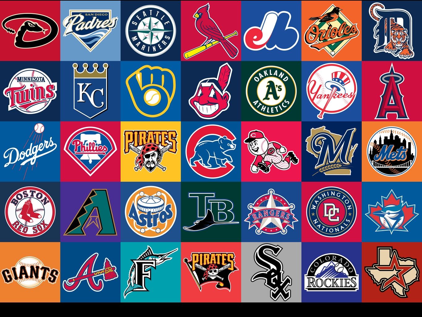 Free download MLB Logo Collection [1365x1024] for your Desktop, Mobile & Tablet. Explore MLB Logo Wallpaper. MLB Wallpaper, MLB Desktop Wallpaper