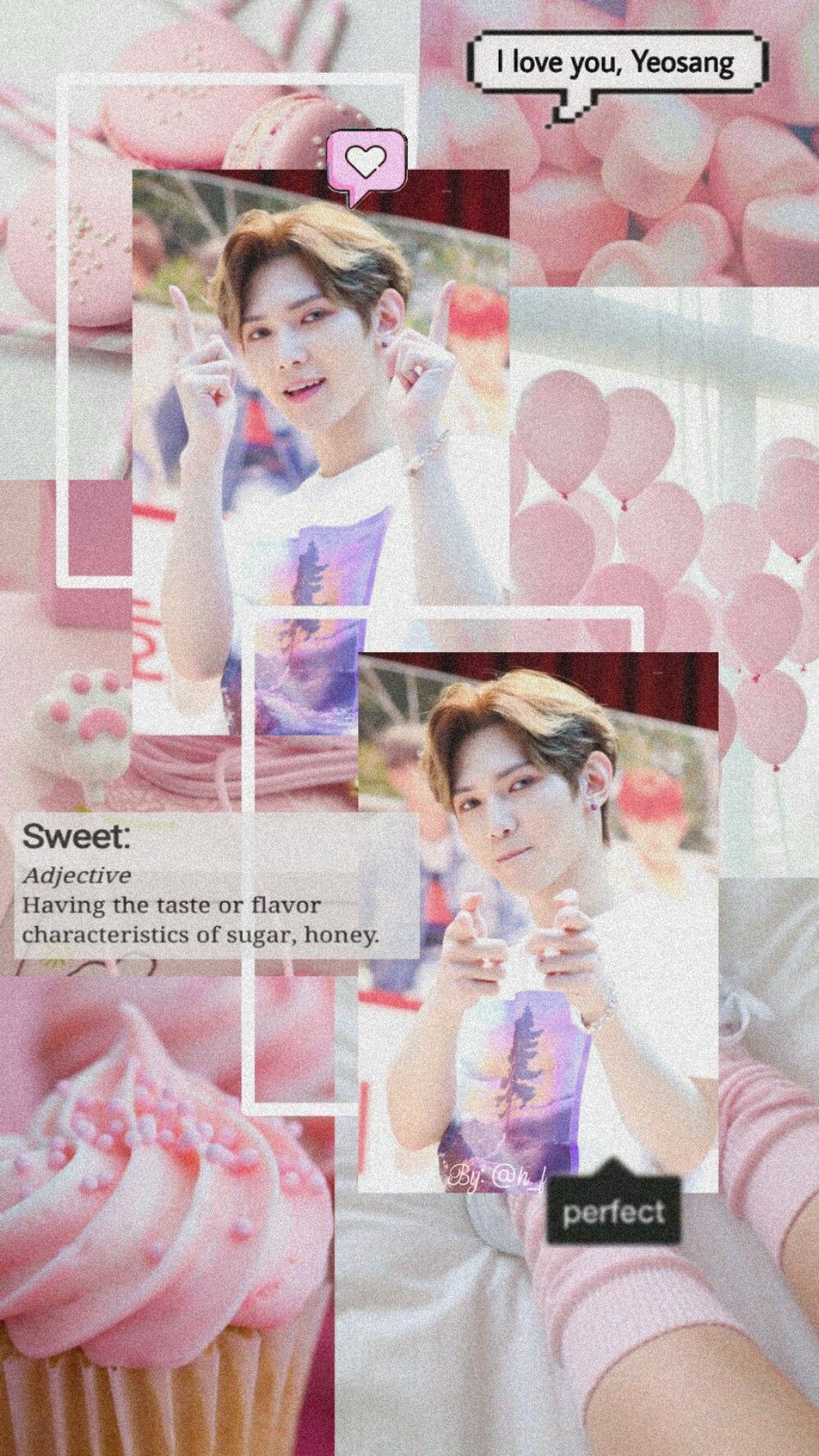 Ateez Kang Yeosang Wallpaper. Pastel pink aesthetic, Aesthetic