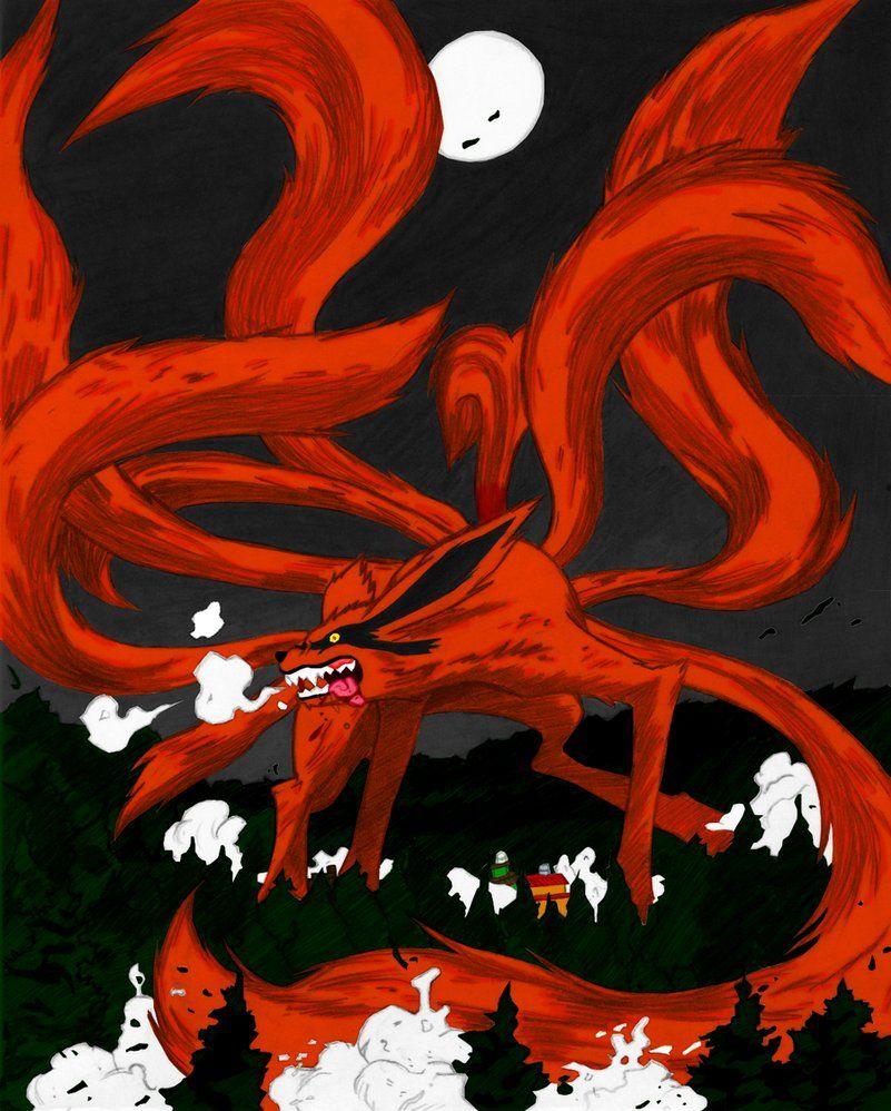 9 tailed fox demon wallpaper