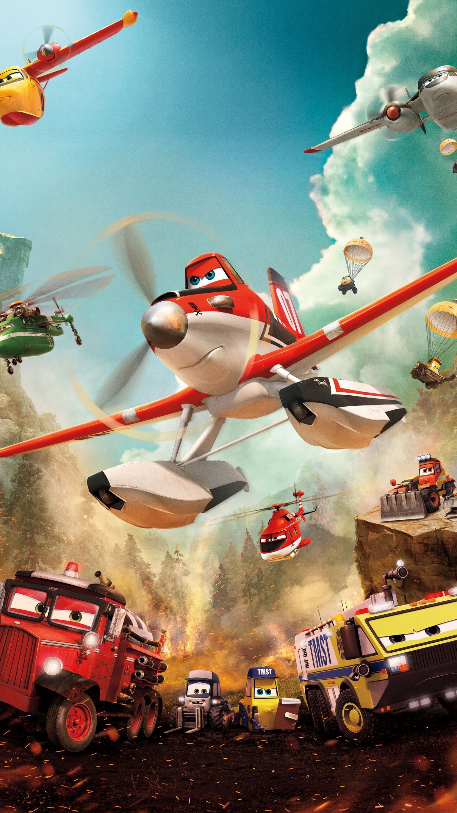 Planes: Fire & Rescue (2014) Phone Wallpaper. Disney