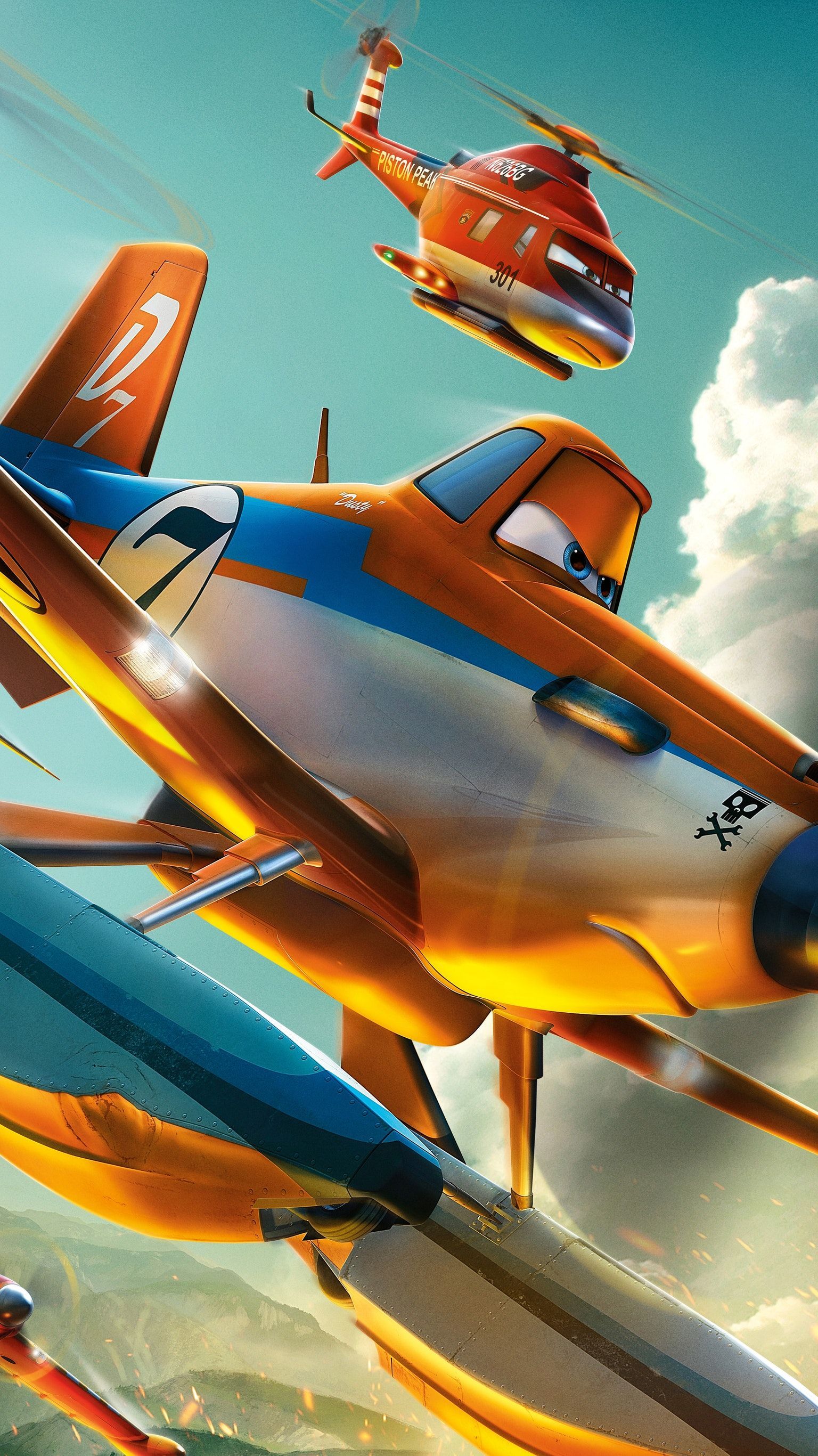 Planes: Fire & Rescue (2014) Phone Wallpaper. Disney planes