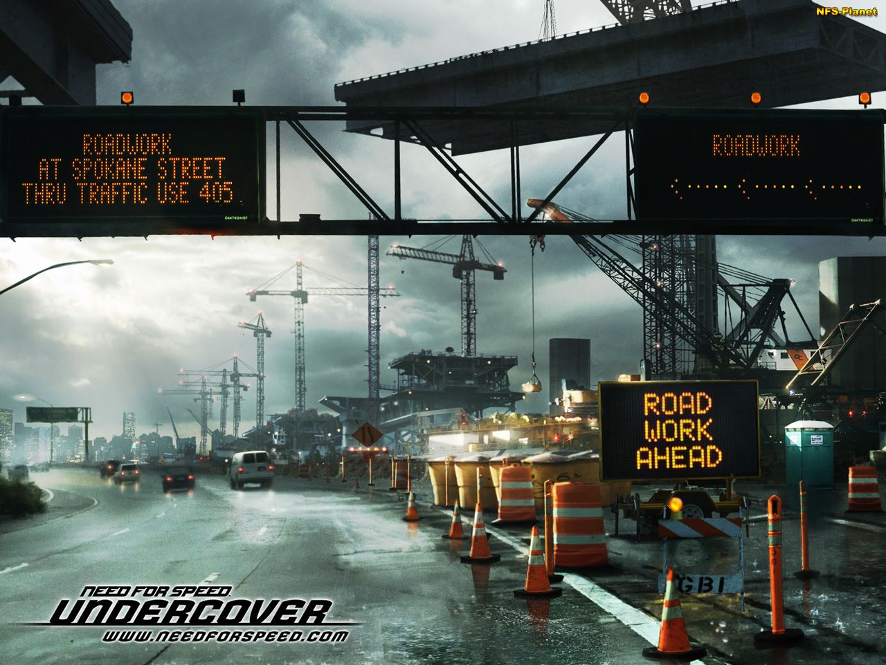 NFS road signs wallpaper. NFS road signs