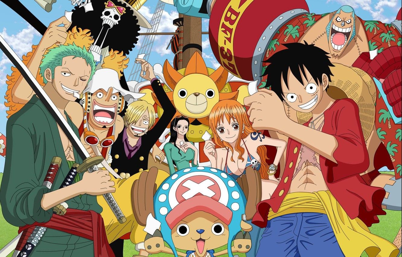 Wallpaper game, Chopper, One Piece, anime, katana, Robin, asian