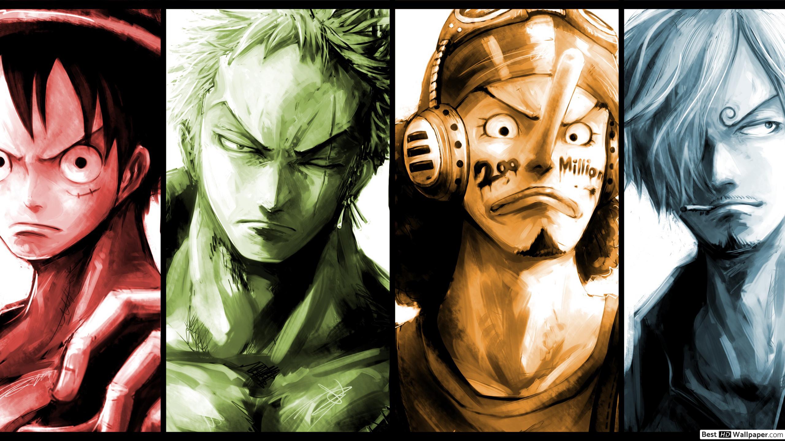 One Piece D. Luffy, Zoro Roronoa, Usopp, Sanji Vinsmoke HD wallpaper download