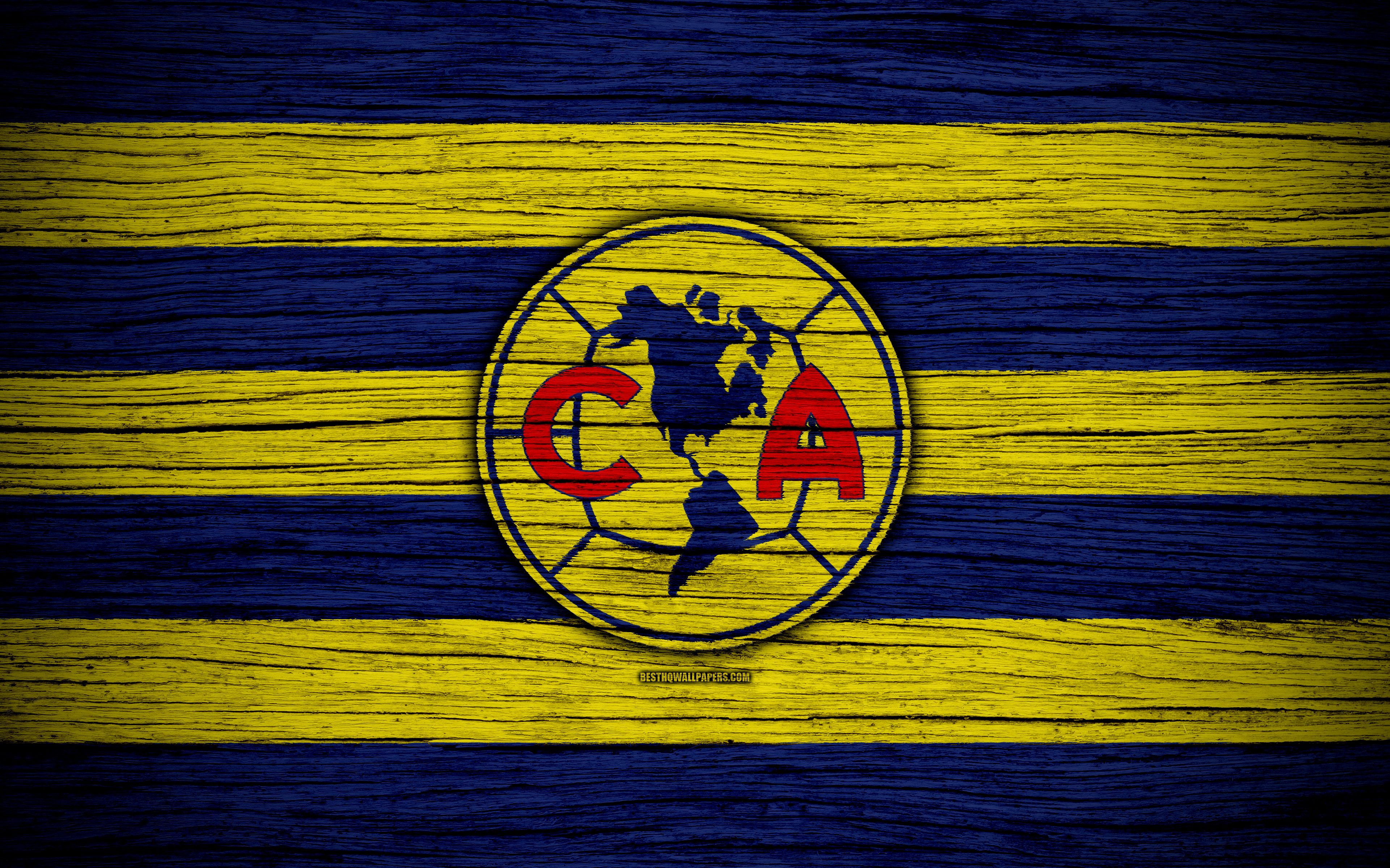 Download wallpaper Club America FC, 4k, Liga MX, football