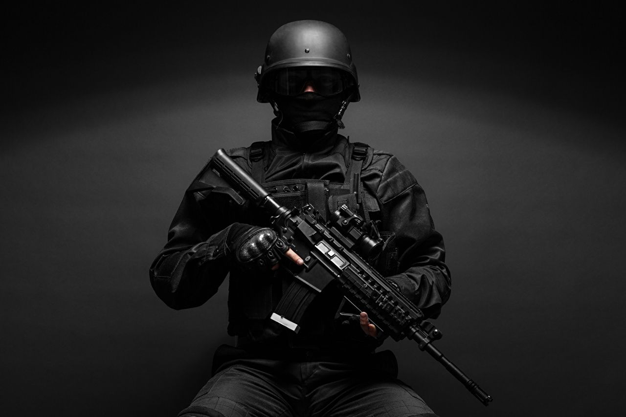 Desktop Wallpaper soldier Assault rifle Military war helmet Uniform