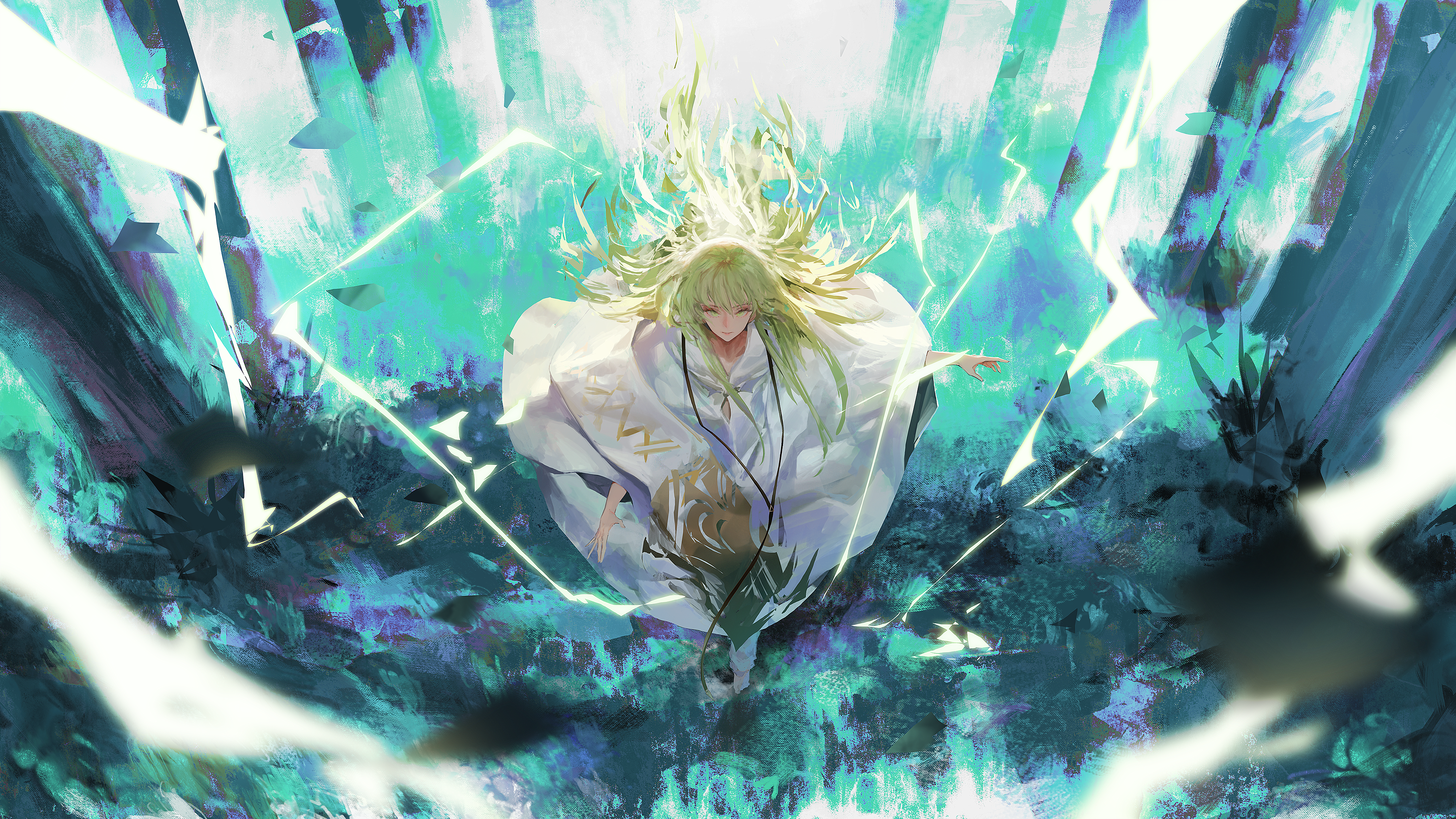 All Male Enkidu Fate Grand Order Fate (series) Green Eyes Green
