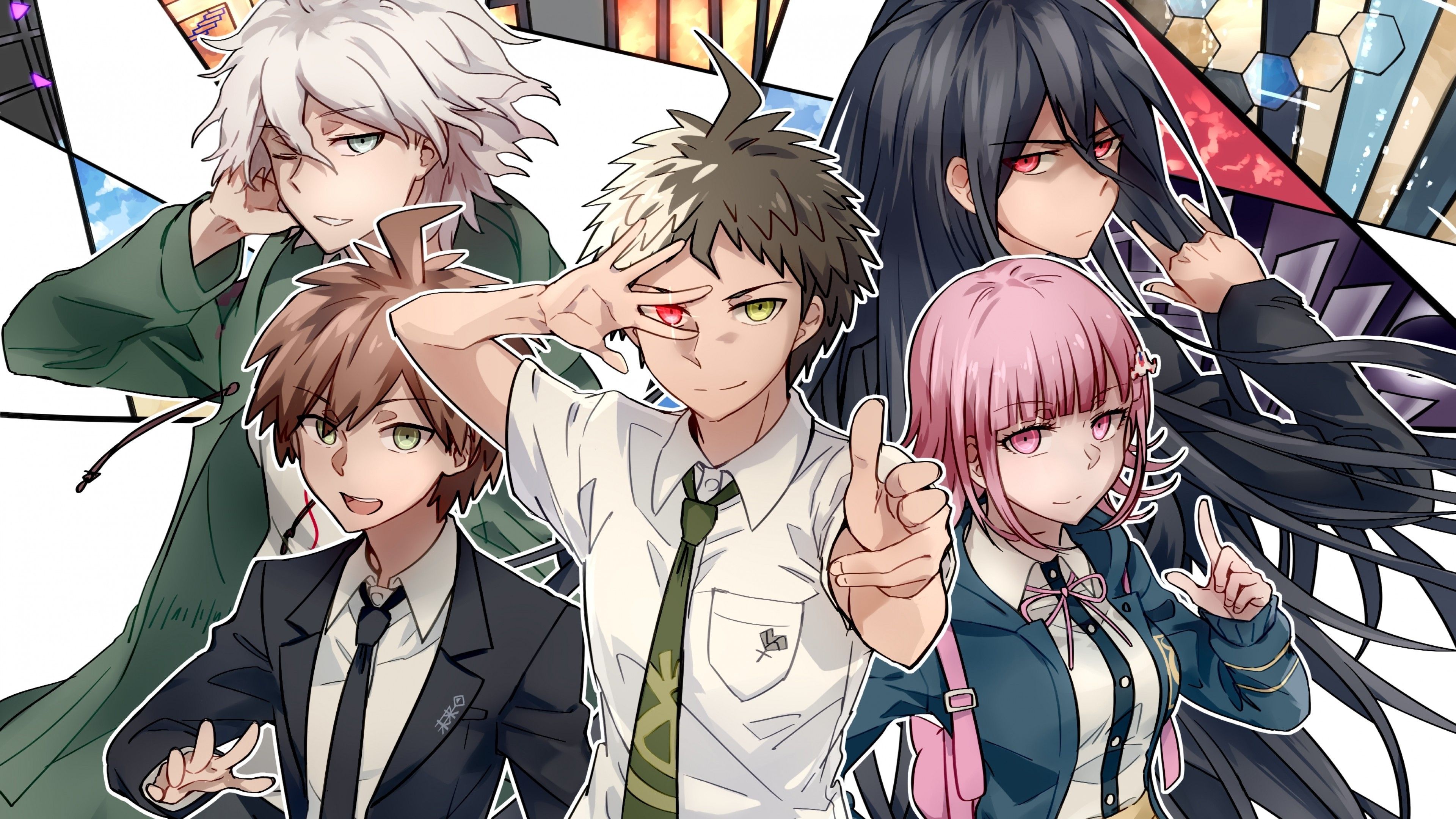 Download 3840x2160 Danganronpa 3, Naegi Makoto, Komaeda Nagito