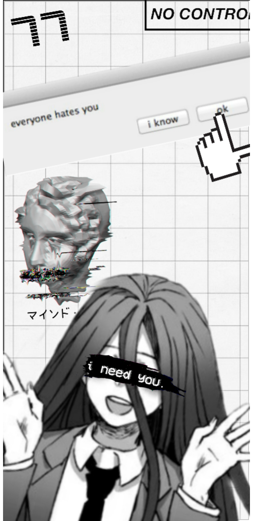 I made a wallpaper of Izuru Kamukura. No image belongs to me, all