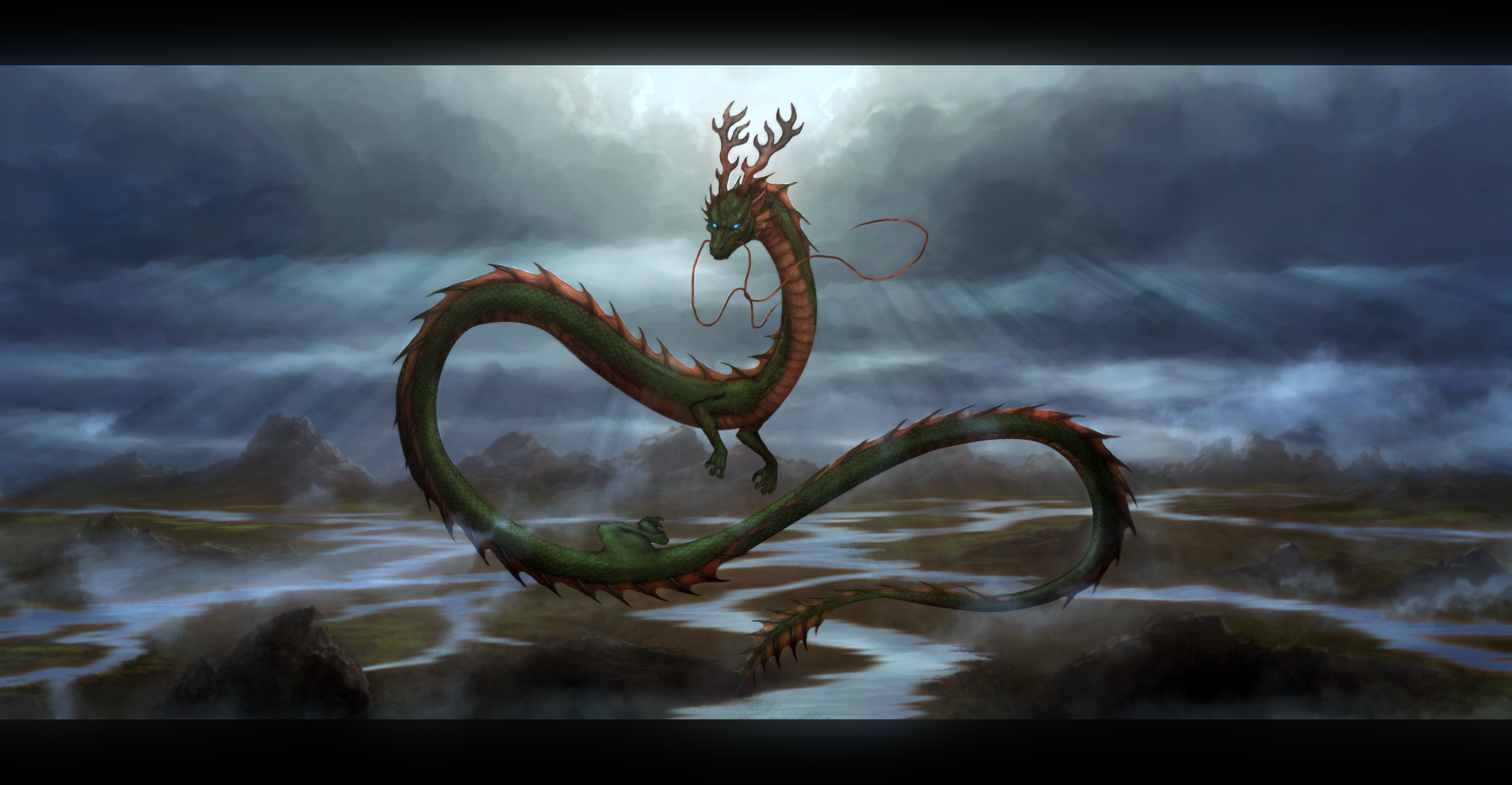 Imoogi Wallpaper Abyss. Mythical creatures, Eastern dragon, Mythological creatures