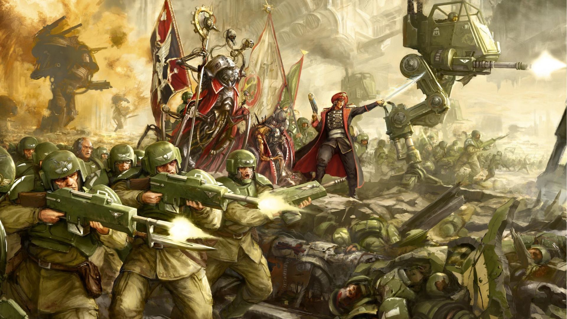 Warhammer 40k Wallpaper Imperial Guard 1920x1080