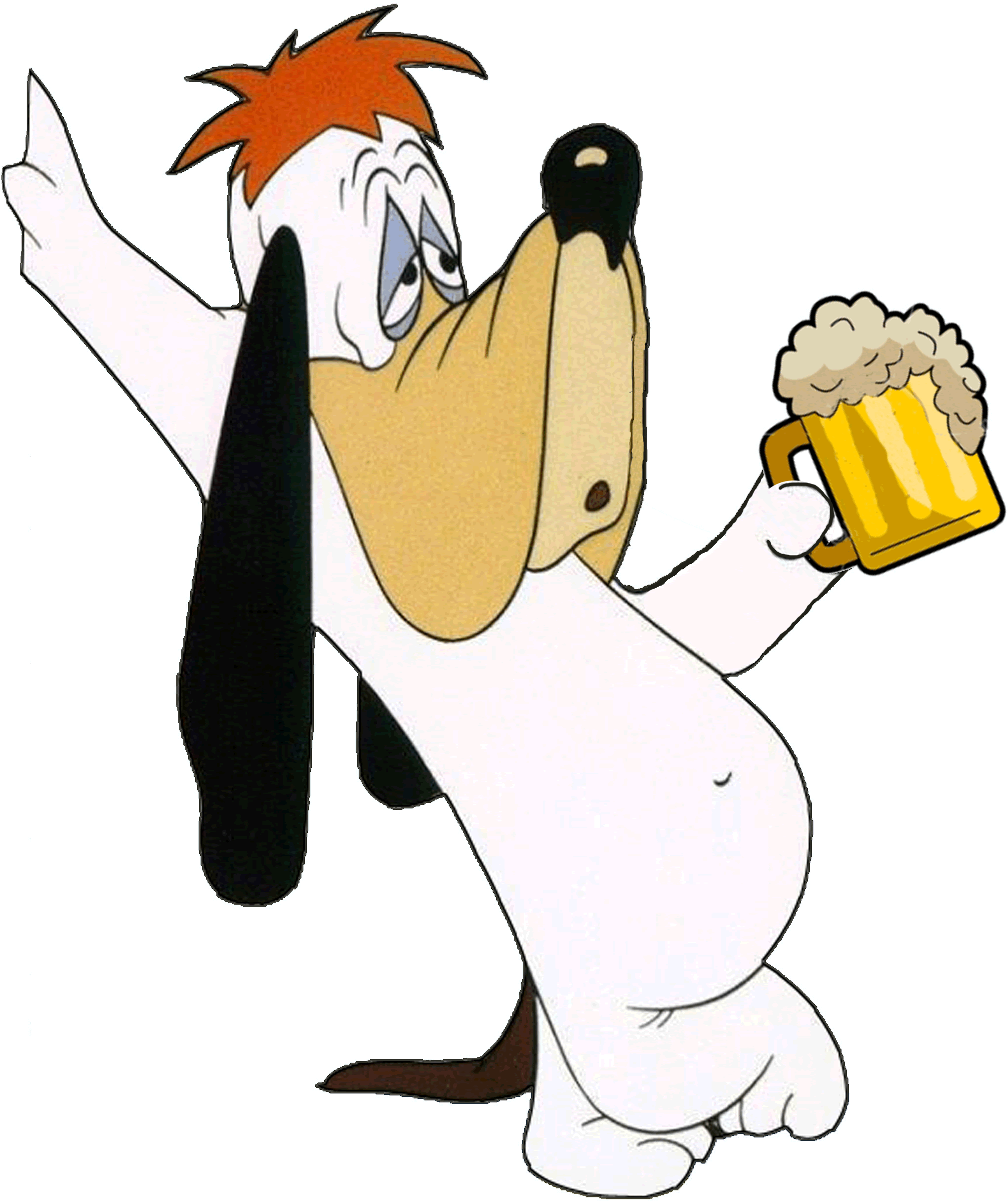 Droopy Dog Holding Cup. Classic cartoon characters, Classic
