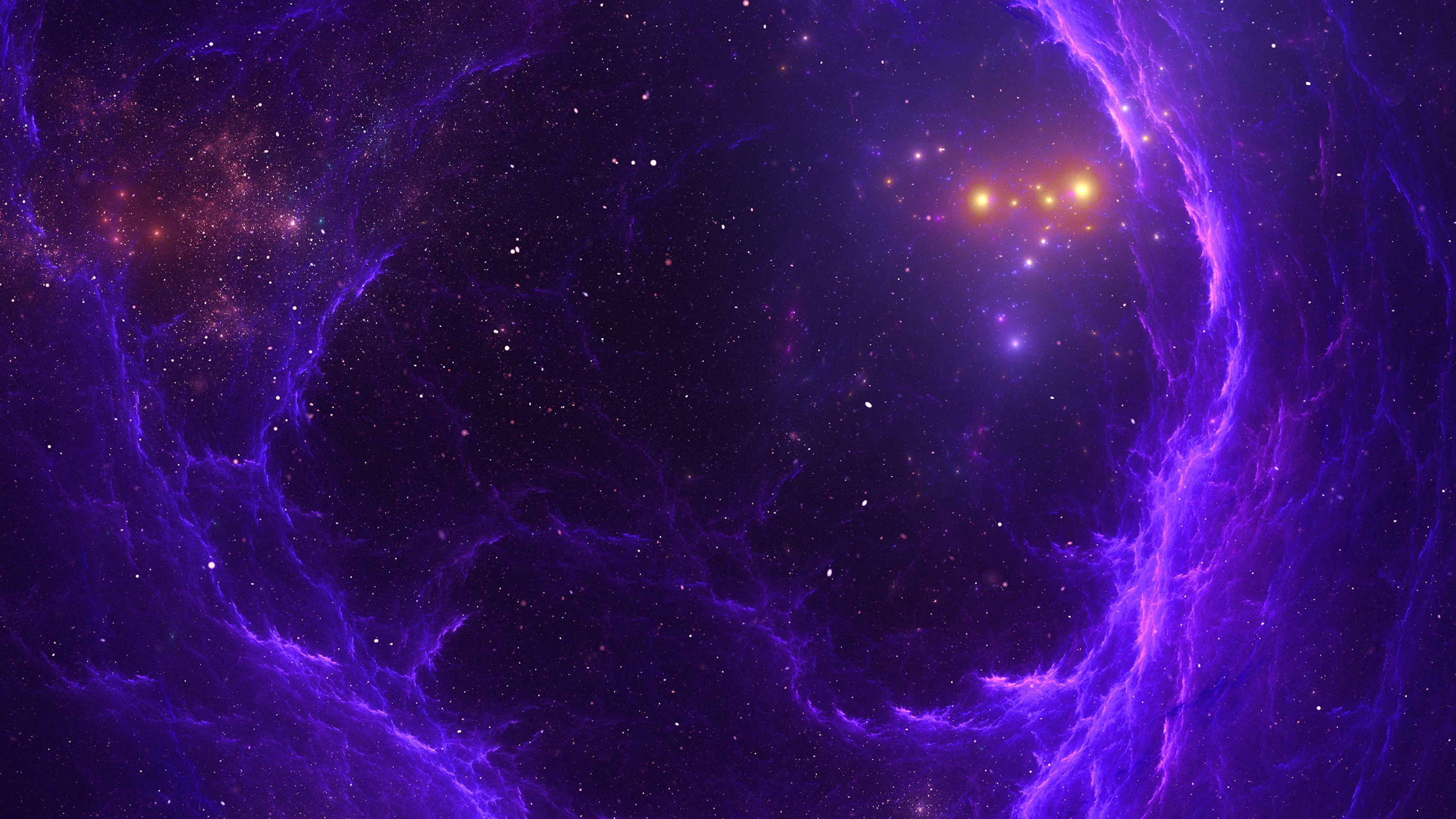 Purple Nebula Haze Stars 4k, HD Digital Universe, 4k Wallpaper