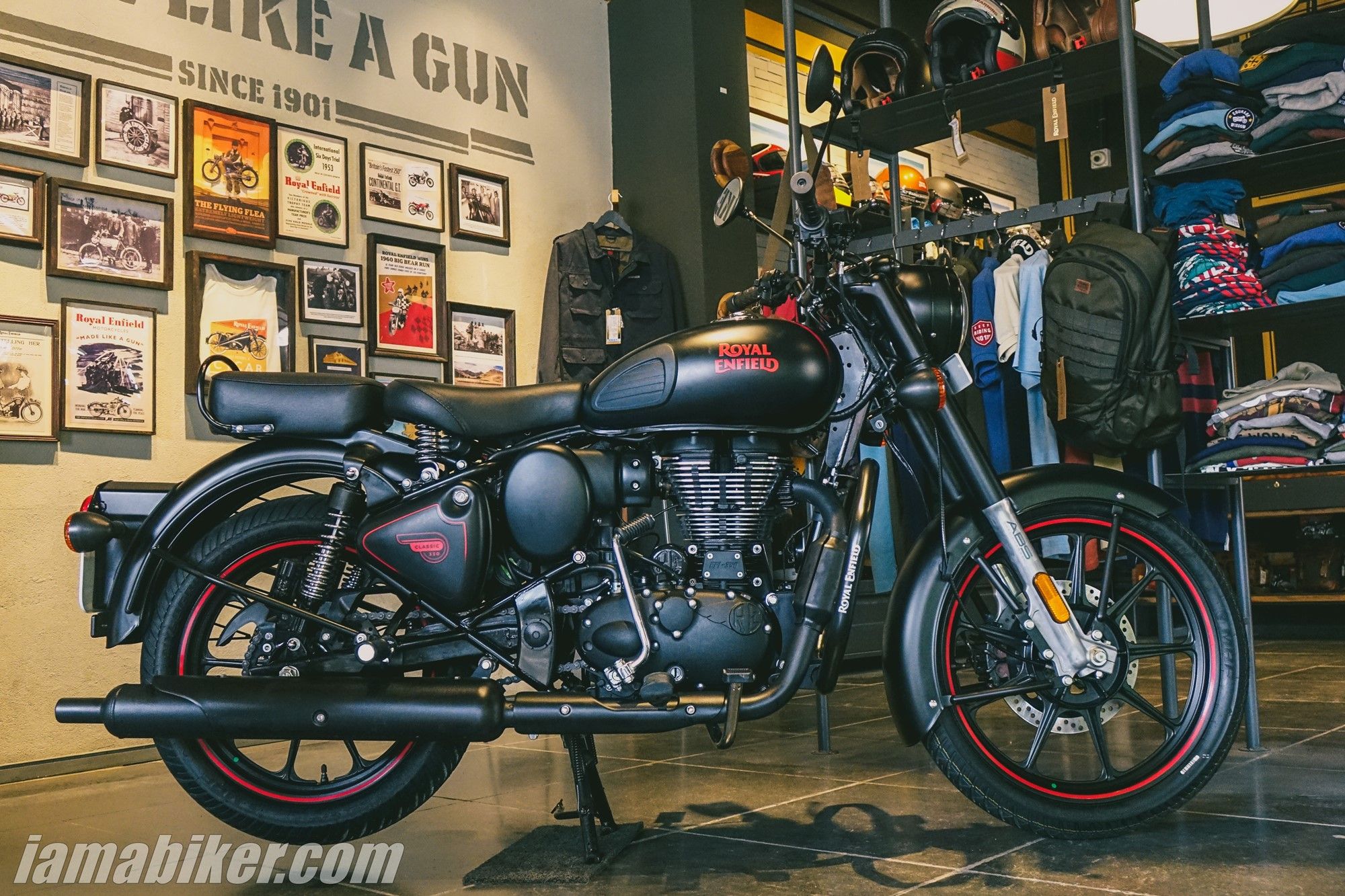 BS6 Royal Enfield Classic 350 Stealth Black with alloys