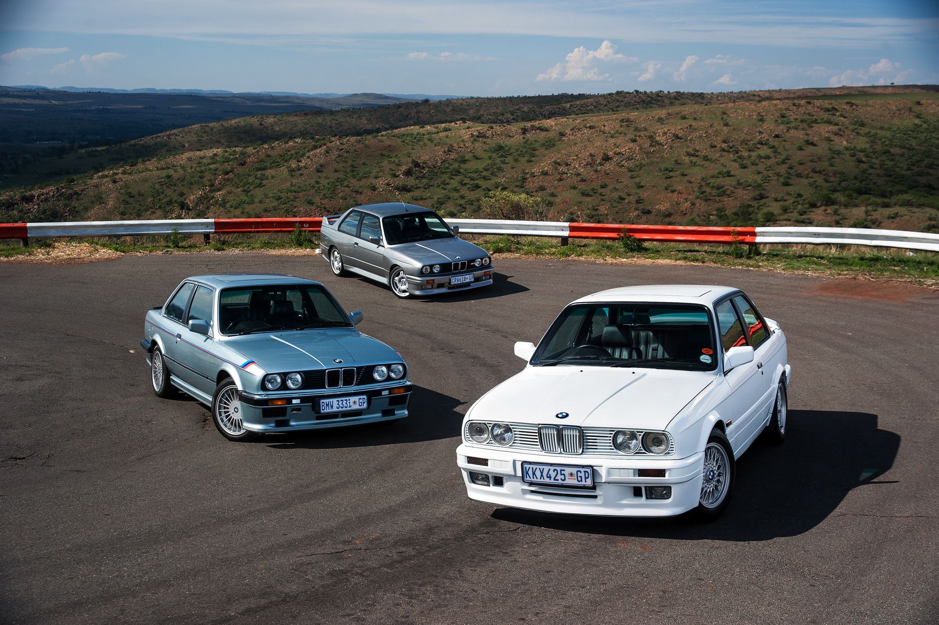 Three of the Best M3 versus E30 333i and E30 325iS