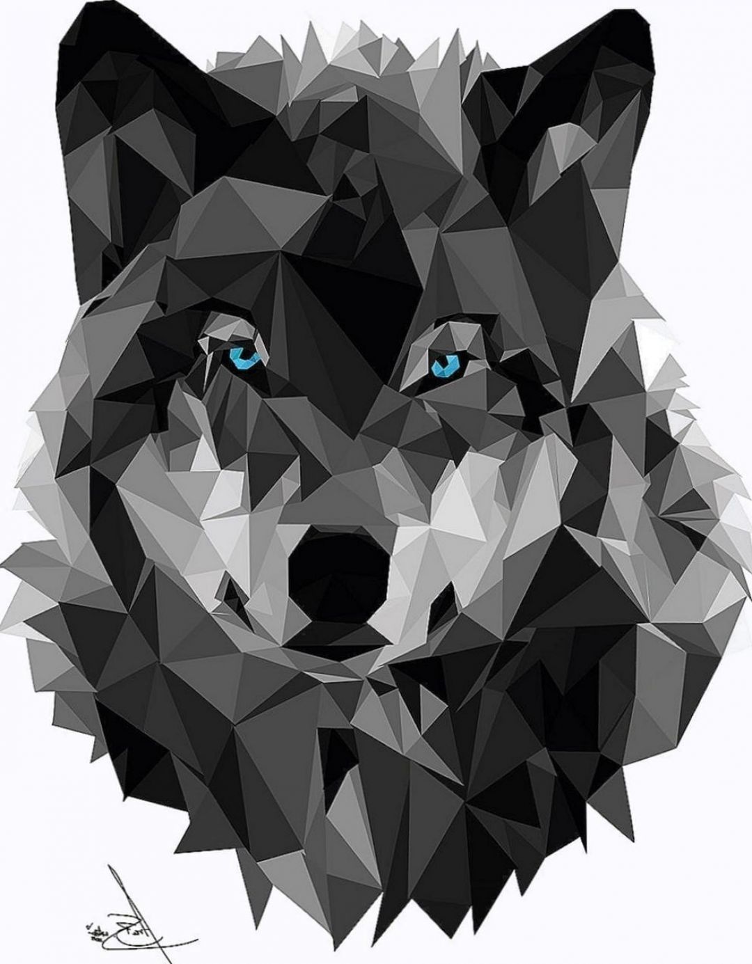 Wolf Geometric, iPhone, Desktop HD Background / Wallpaper (1080p, 4k) (1080x1385) (2021)