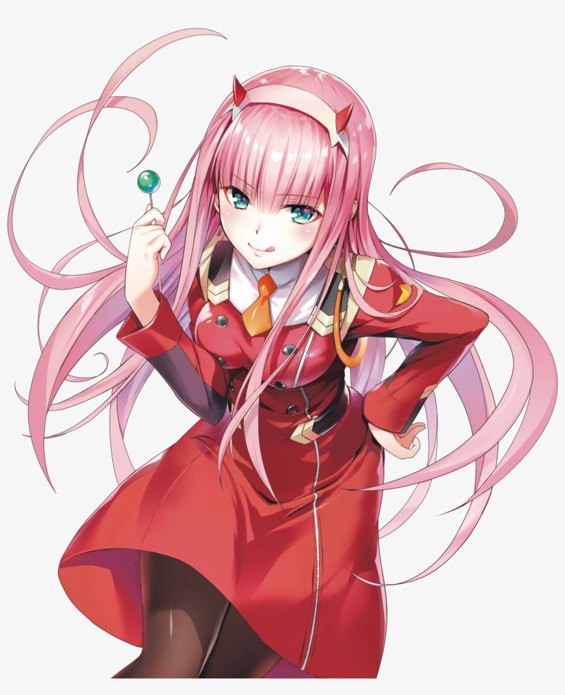 Anime, Darling In The Franxx, Zero Two Transparent PNG Download on NicePNG