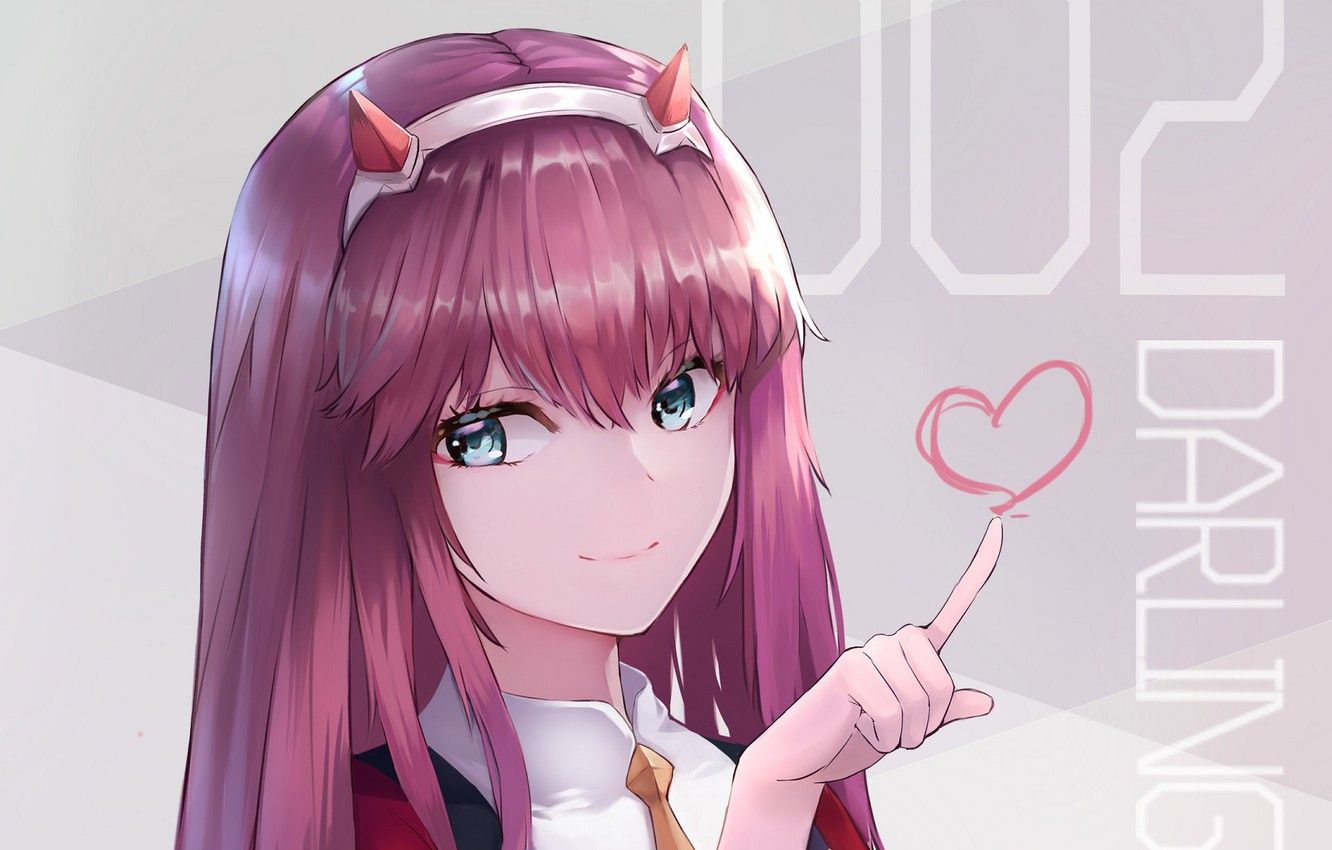 Wallpaper girl, cutie, Darling In The Frankxx, Cute in France, Zero Two image for desktop, section сёнэн