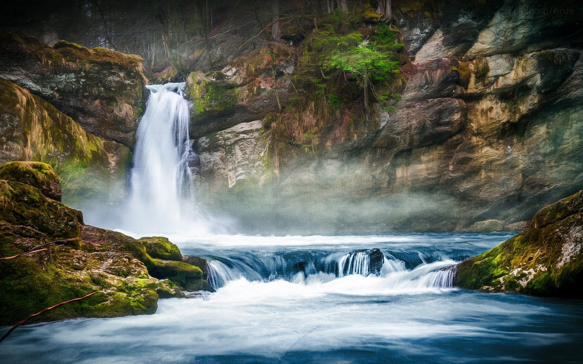 Waterfall HD Wallpaper. Background Imagex1200