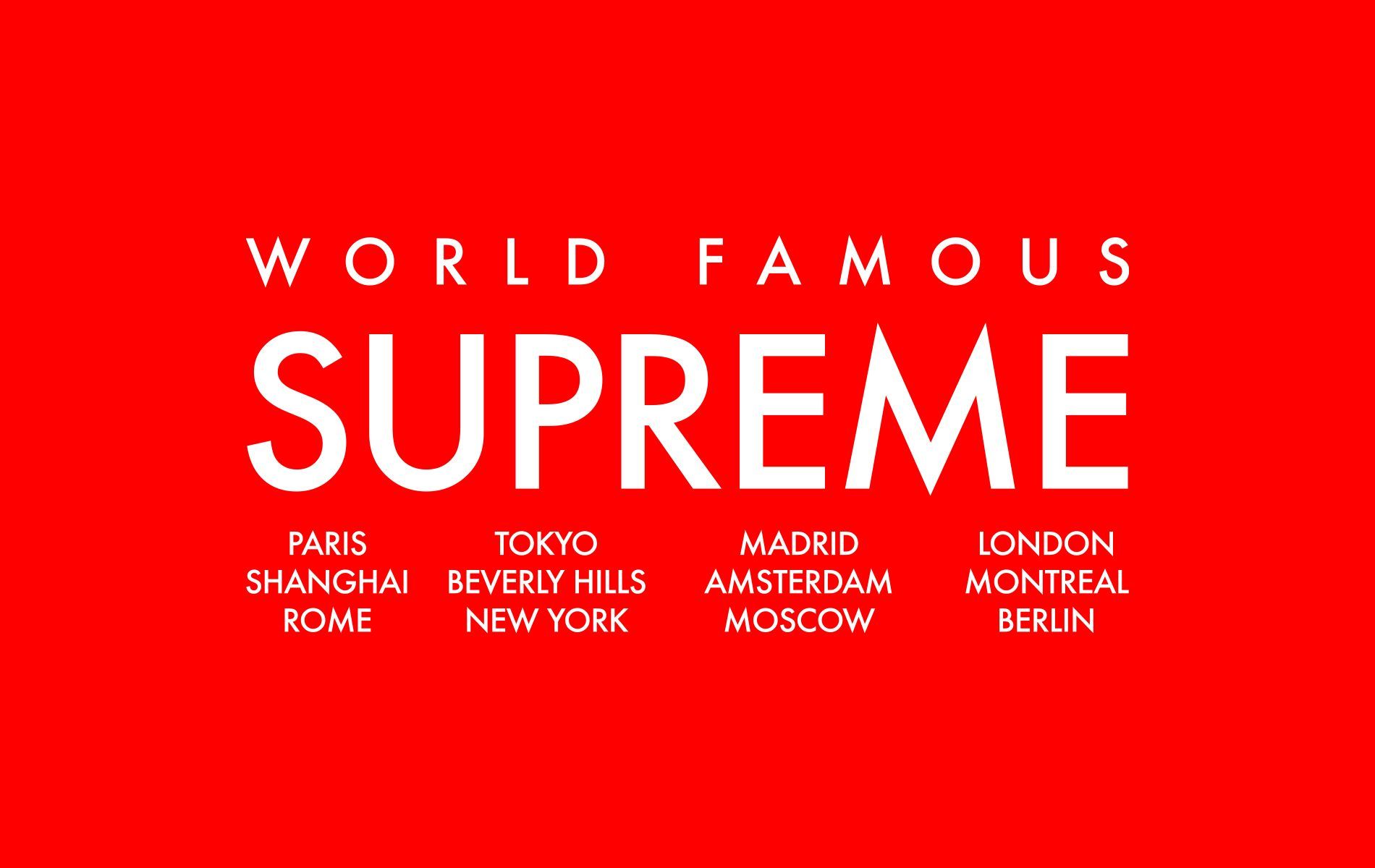 Supreme Wallpaper in 4K