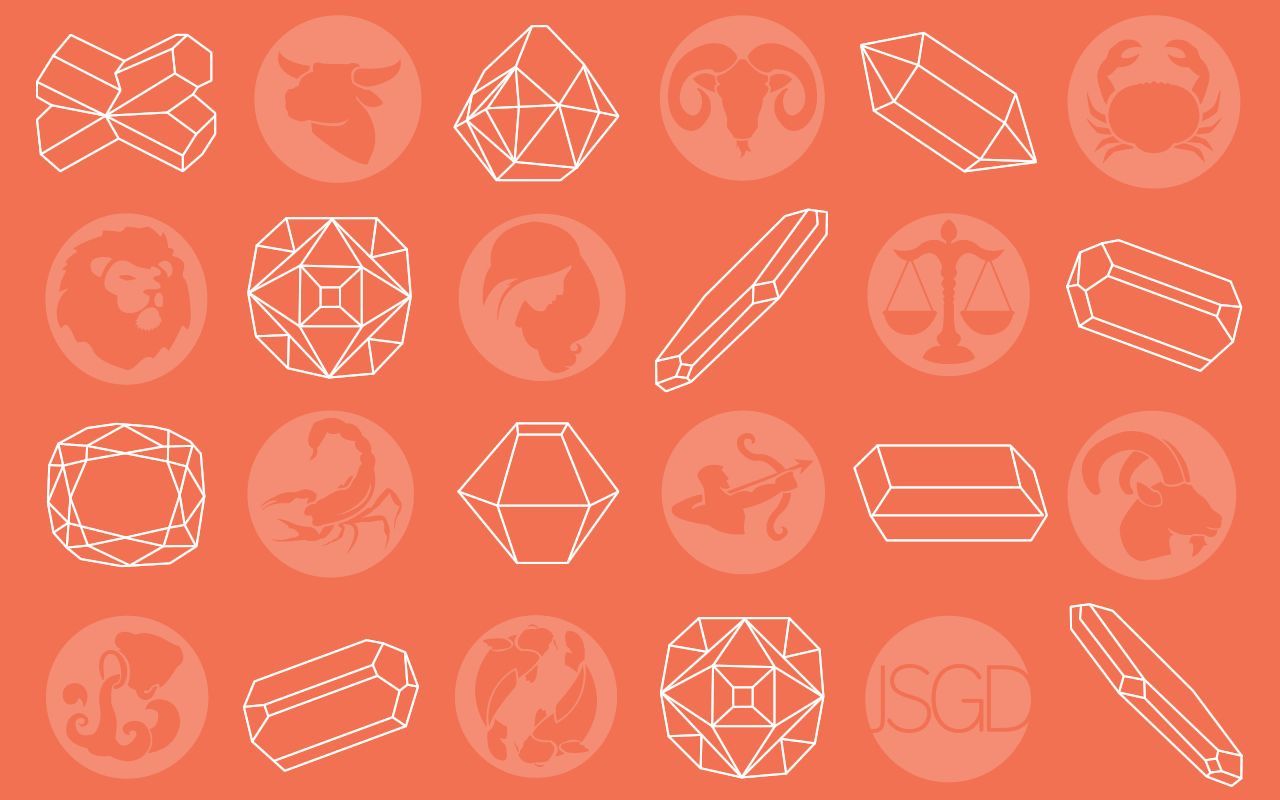 FREE zodiac + gem wallpaper by JSGD. Design, Branding, Brand