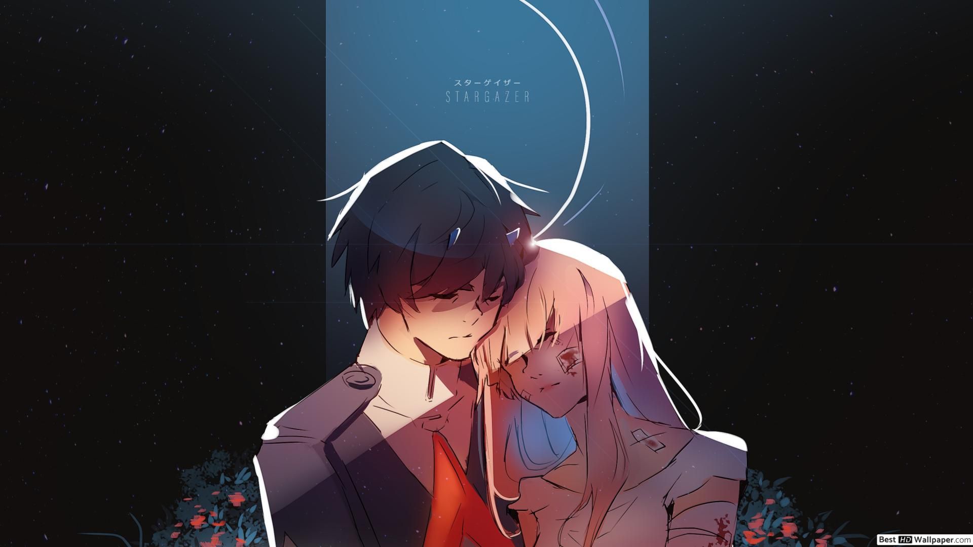 Hiro & Zero Two HD wallpapers download.