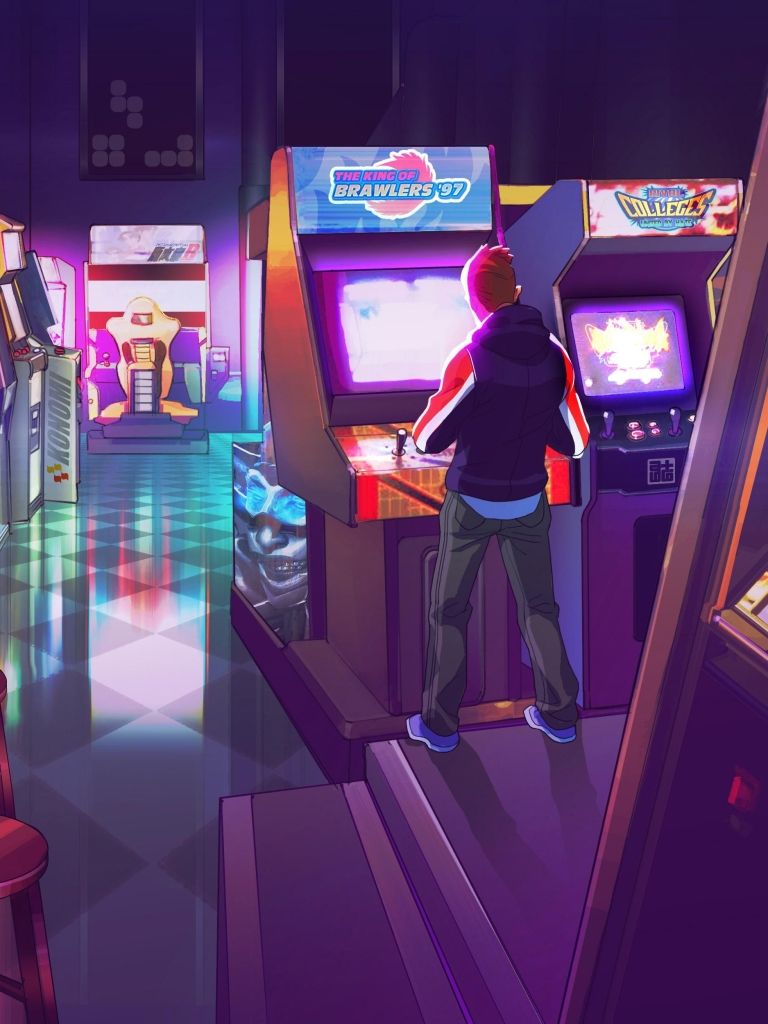 Video Game Arcade (768x1024) Wallpaper
