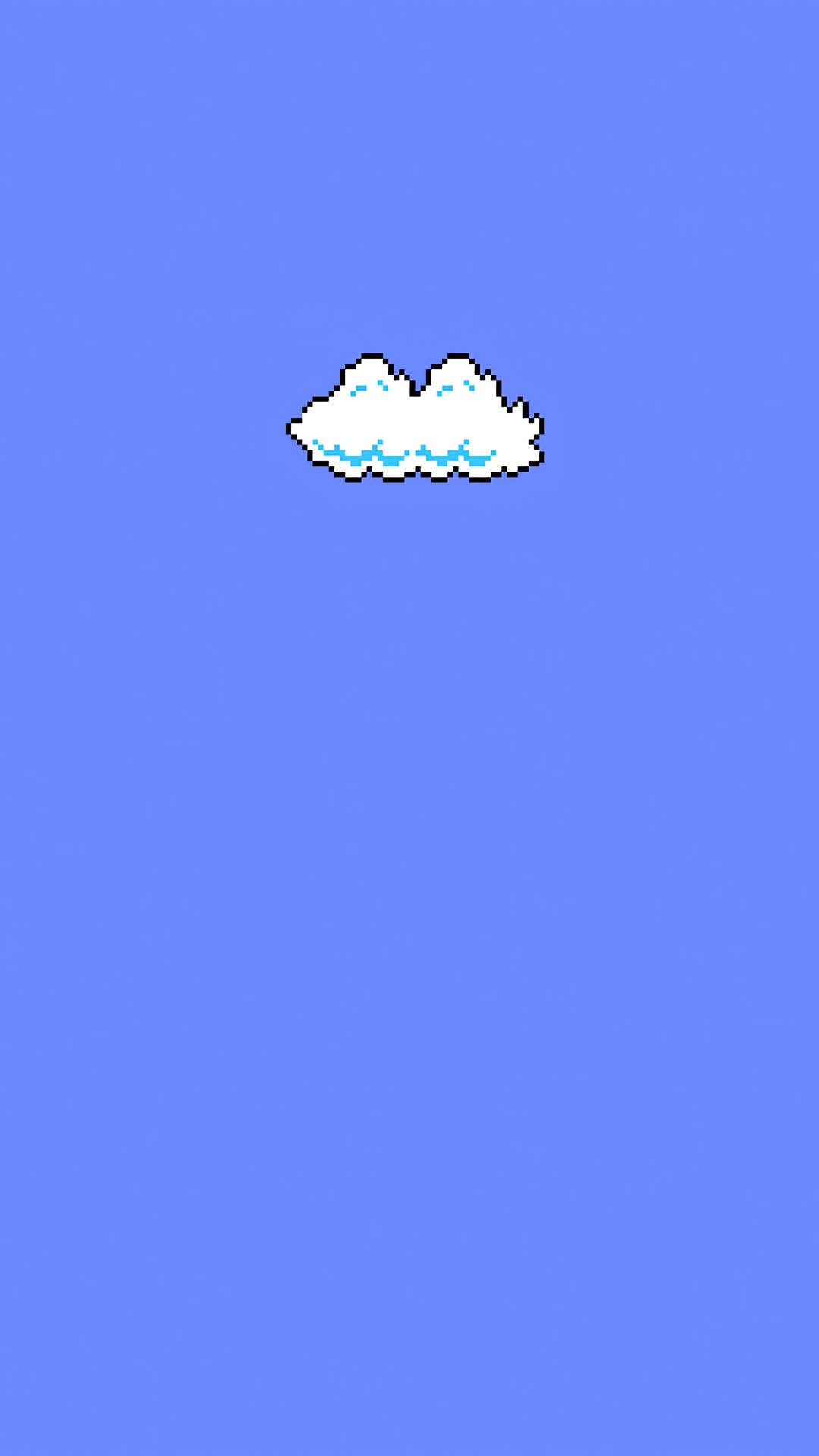 Super Mario Clouds Minimal Art 4k iPhone 7, 6s, 6 Plus