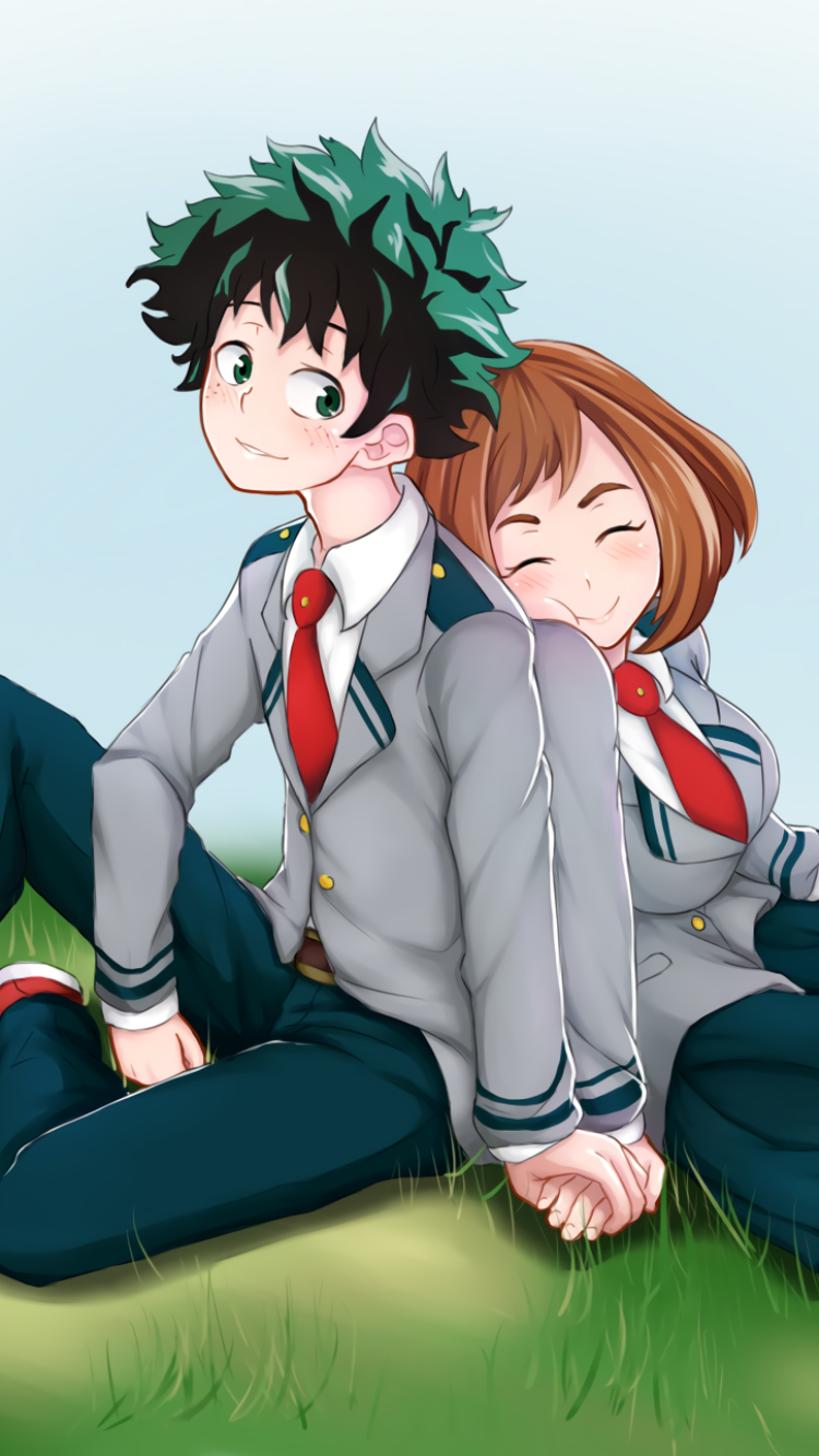 Featured image of post Midoriya And Uraraka Wallpaper Wallpaper hd of boku no hero academia uraraka ochako midoriya izuku mineta minoru